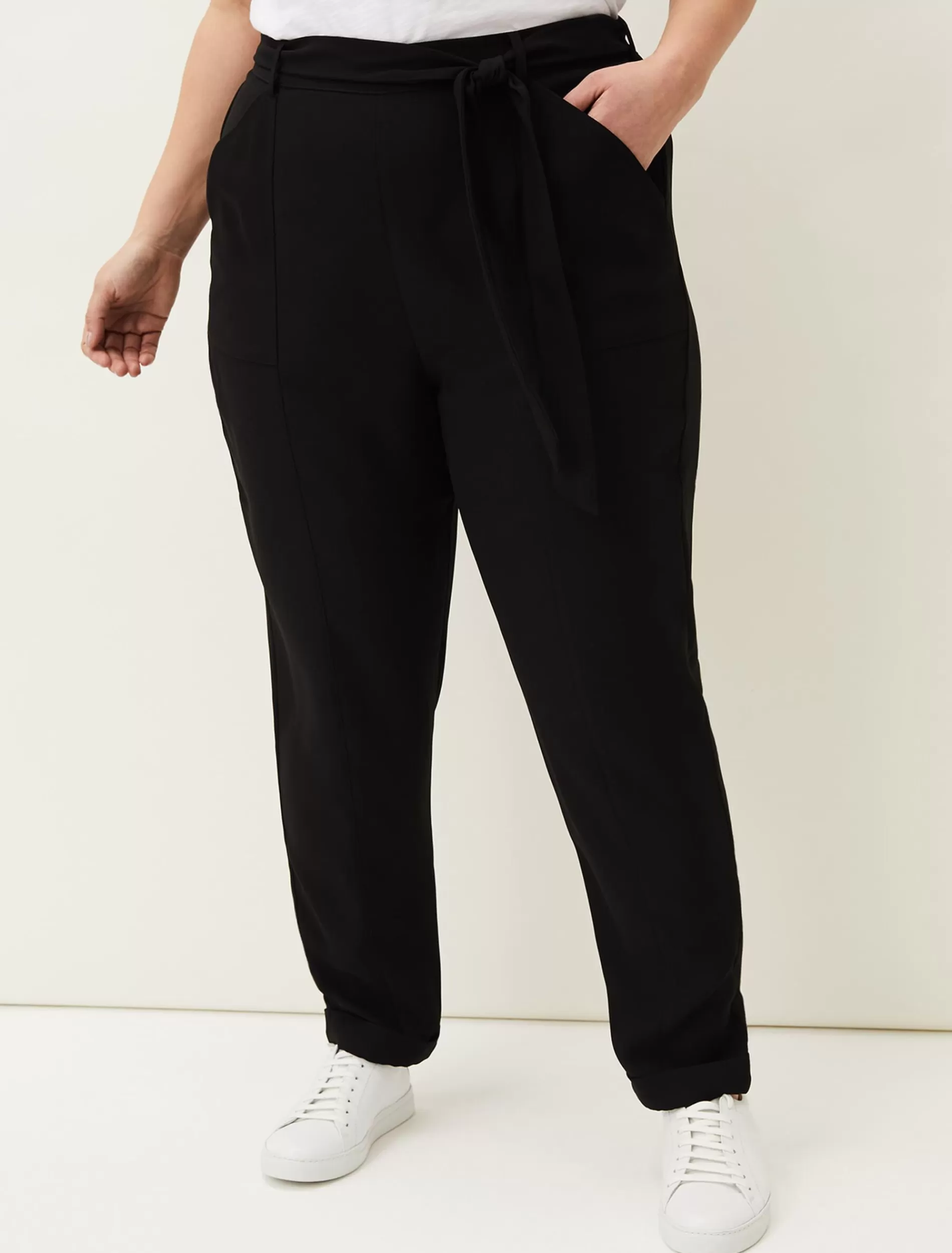 Phase Eight Penelope Crepe Trousers Black Outlet