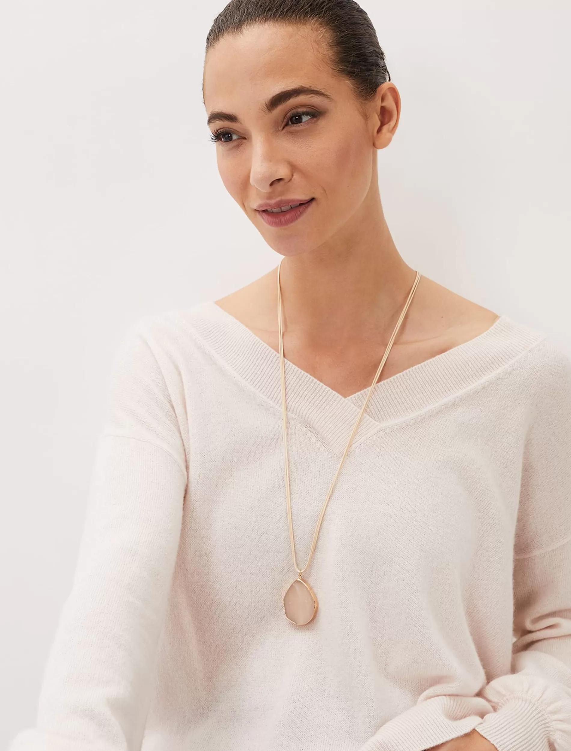 Phase Eight Penza Stone Necklace Pink Online