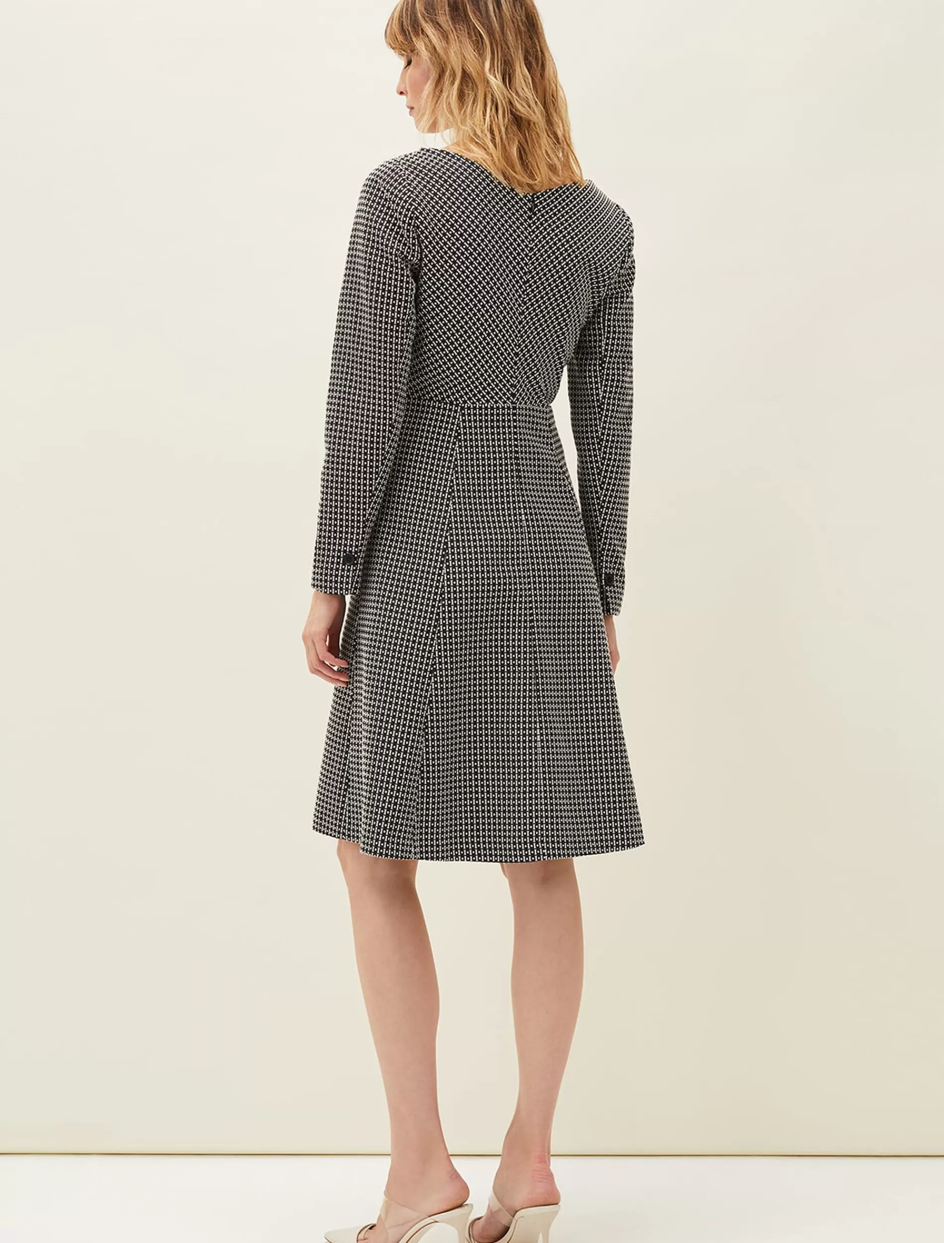 Phase Eight Perla Tweed Dress Black/White Flash Sale