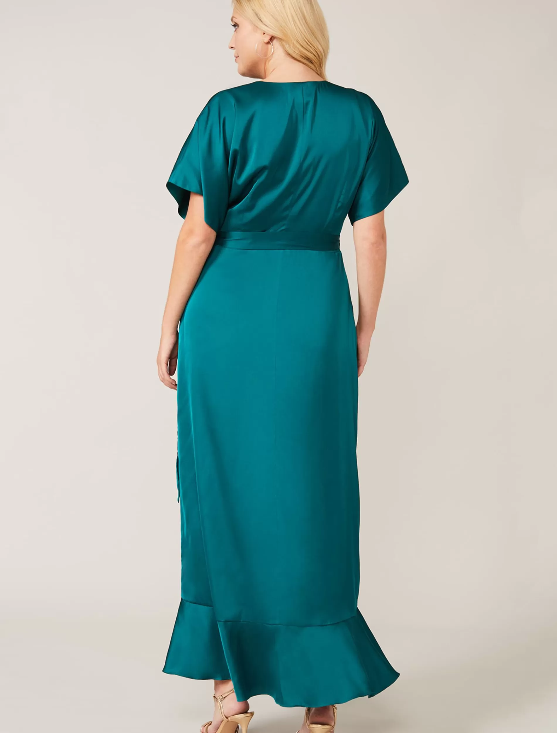 Phase Eight Perry Wrap Maxi Dress Emerald Hot