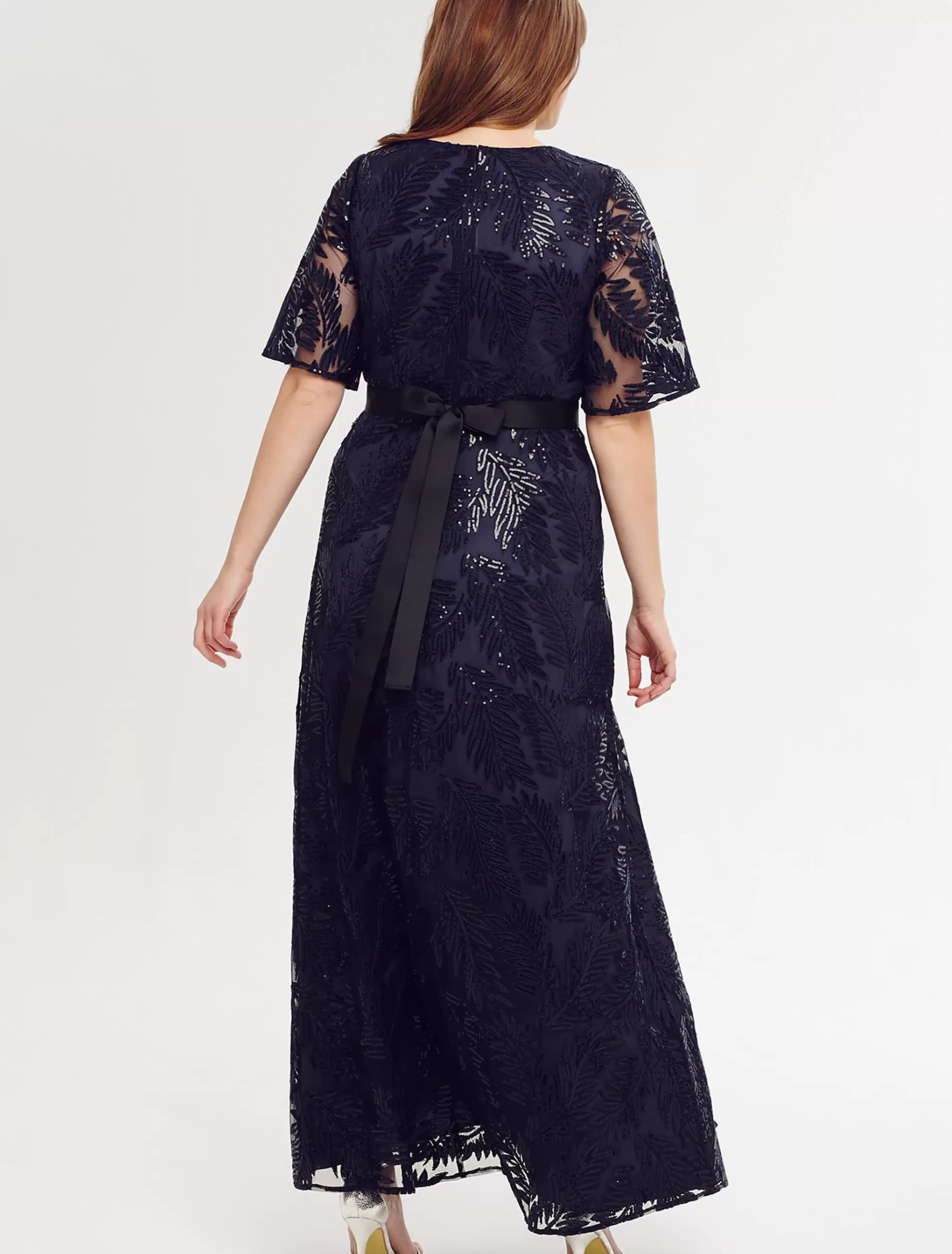 Phase Eight Persephone Sequin Maxi Dress Navy Fashion