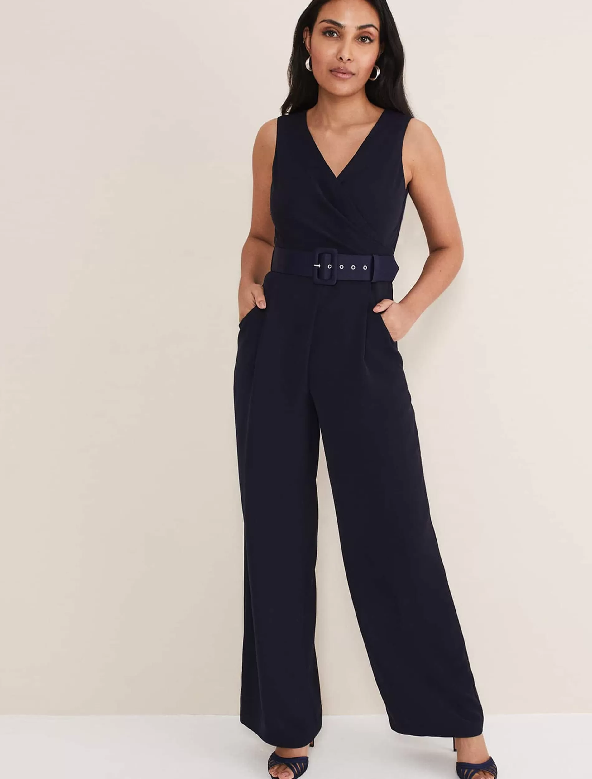 Phase Eight Petite Lissia Jumpsuit Navy Fashion
