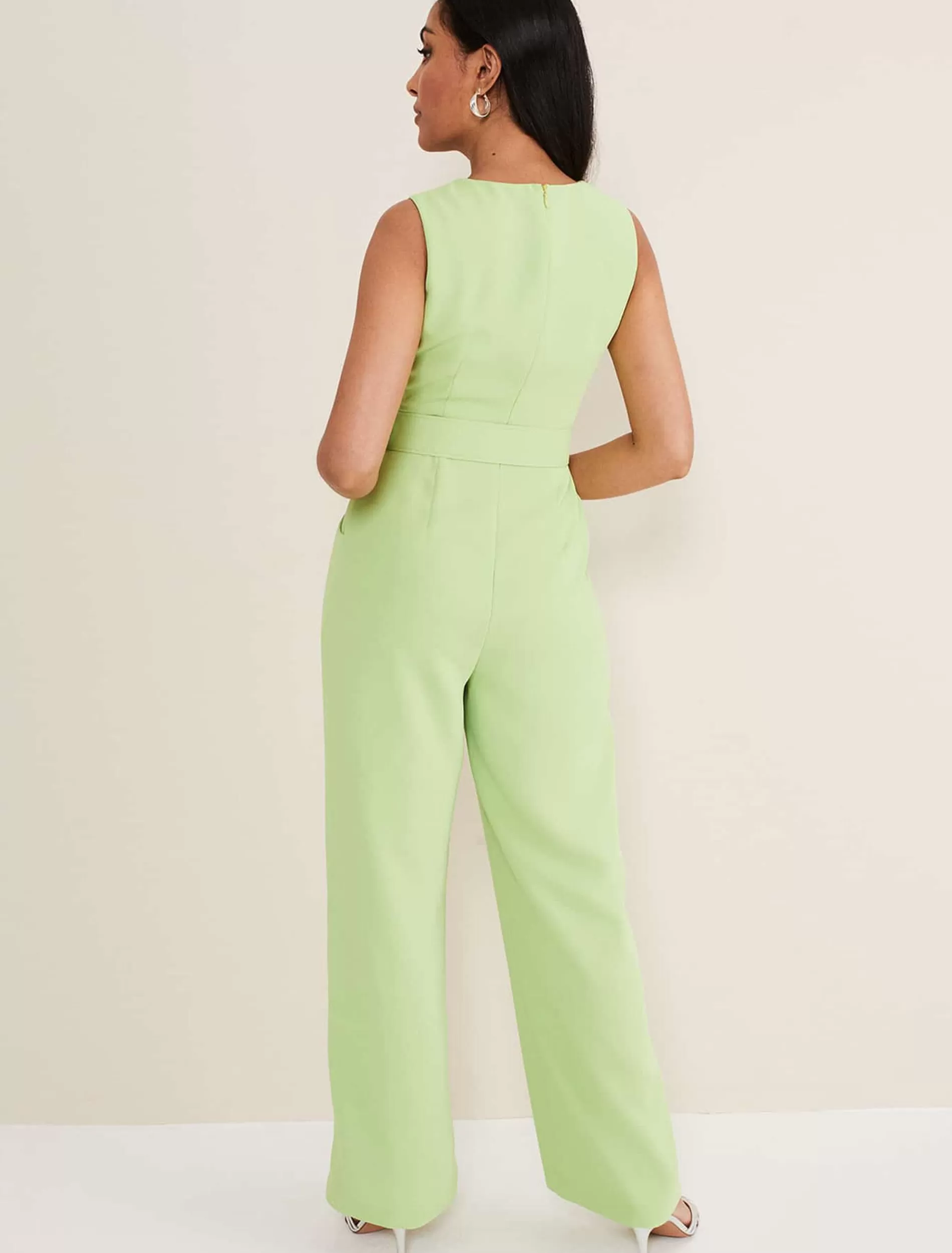 Phase Eight Petite Lissia Jumpsuit Apple Green New