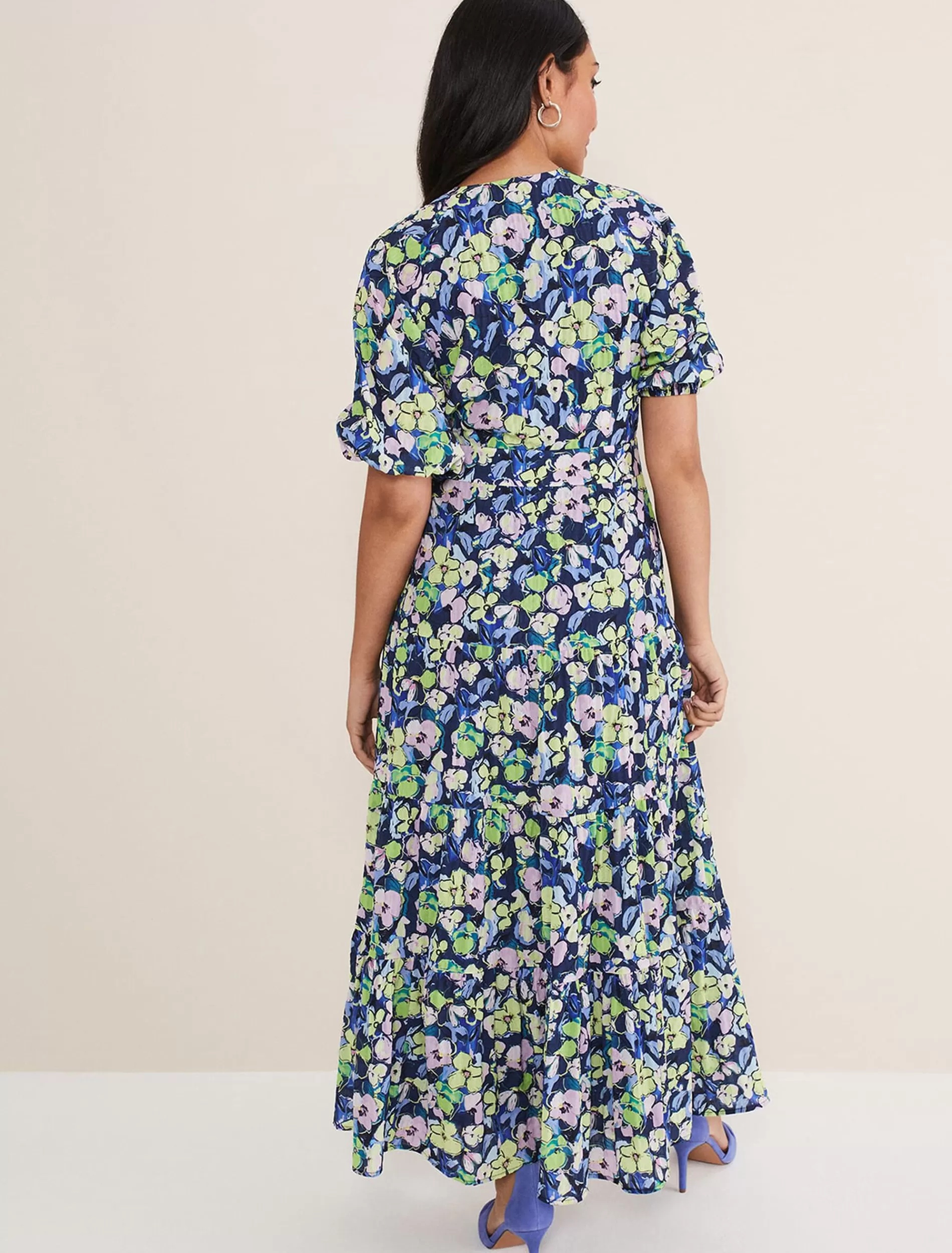 Phase Eight Petite Morven Maxi Dress Navy/Multi Cheap