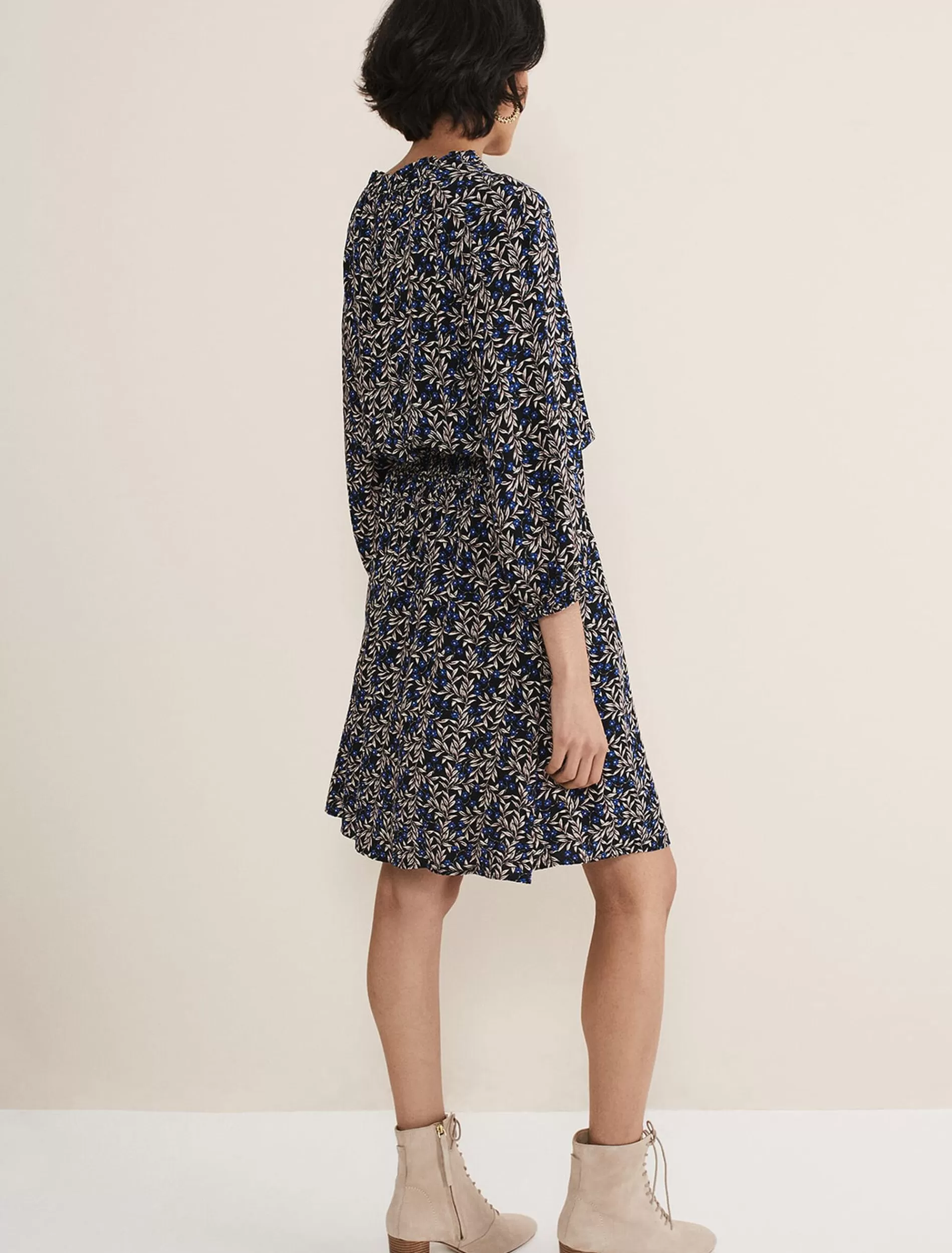 Phase Eight Phillipa Floral Swing Dress Navy Online