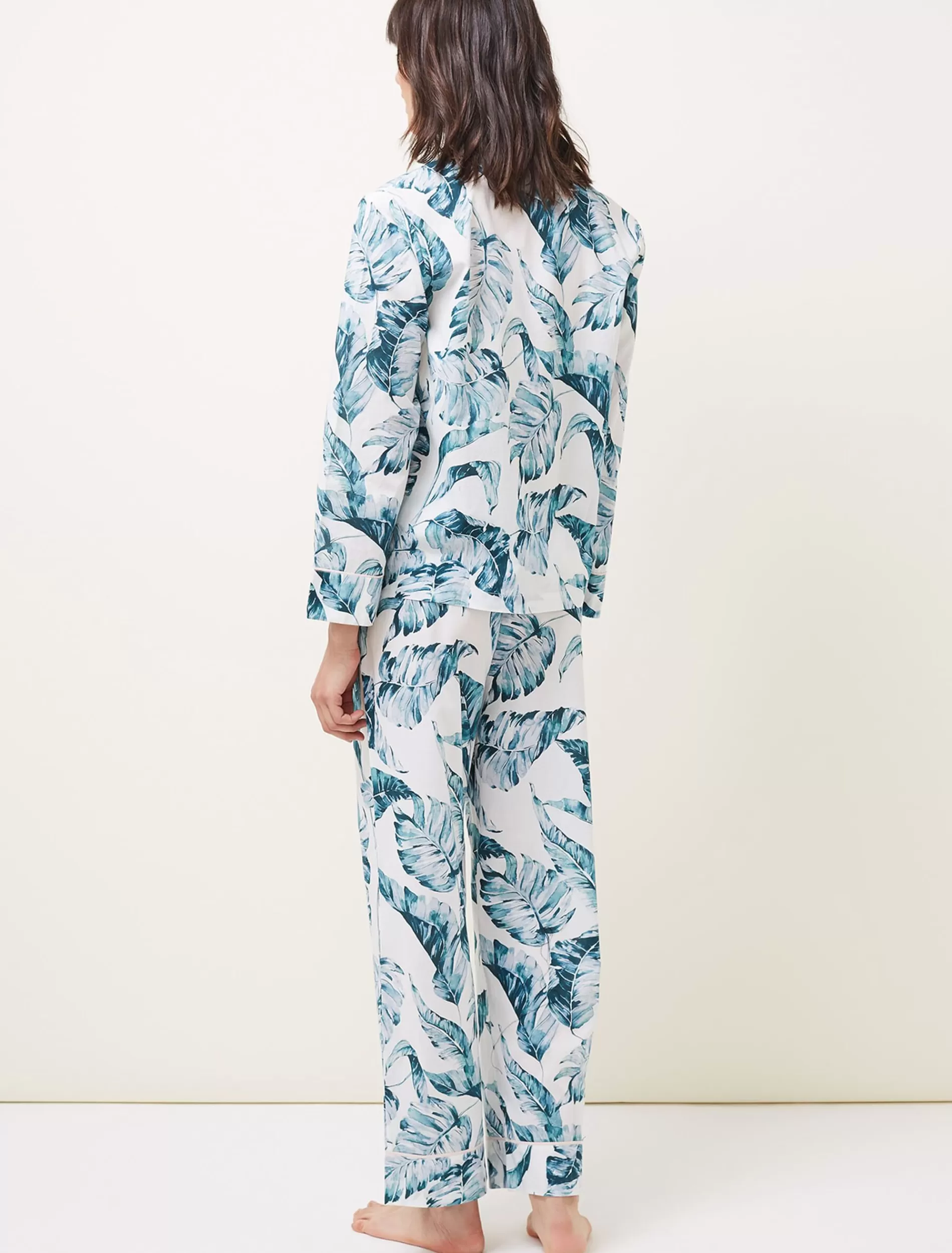 Phase Eight Piera Palm Print Pyjama Set Multi-Coloured Online