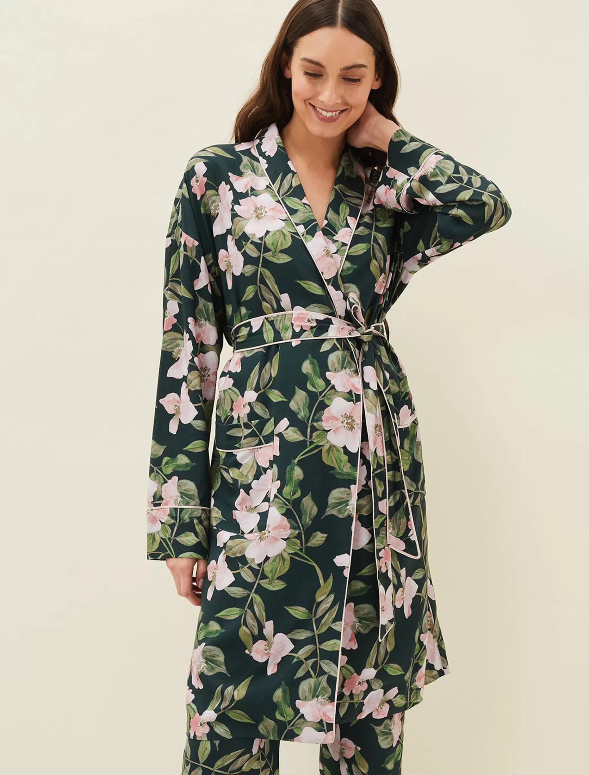 Phase Eight Pina Floral Print Robe Multi-Coloured Store