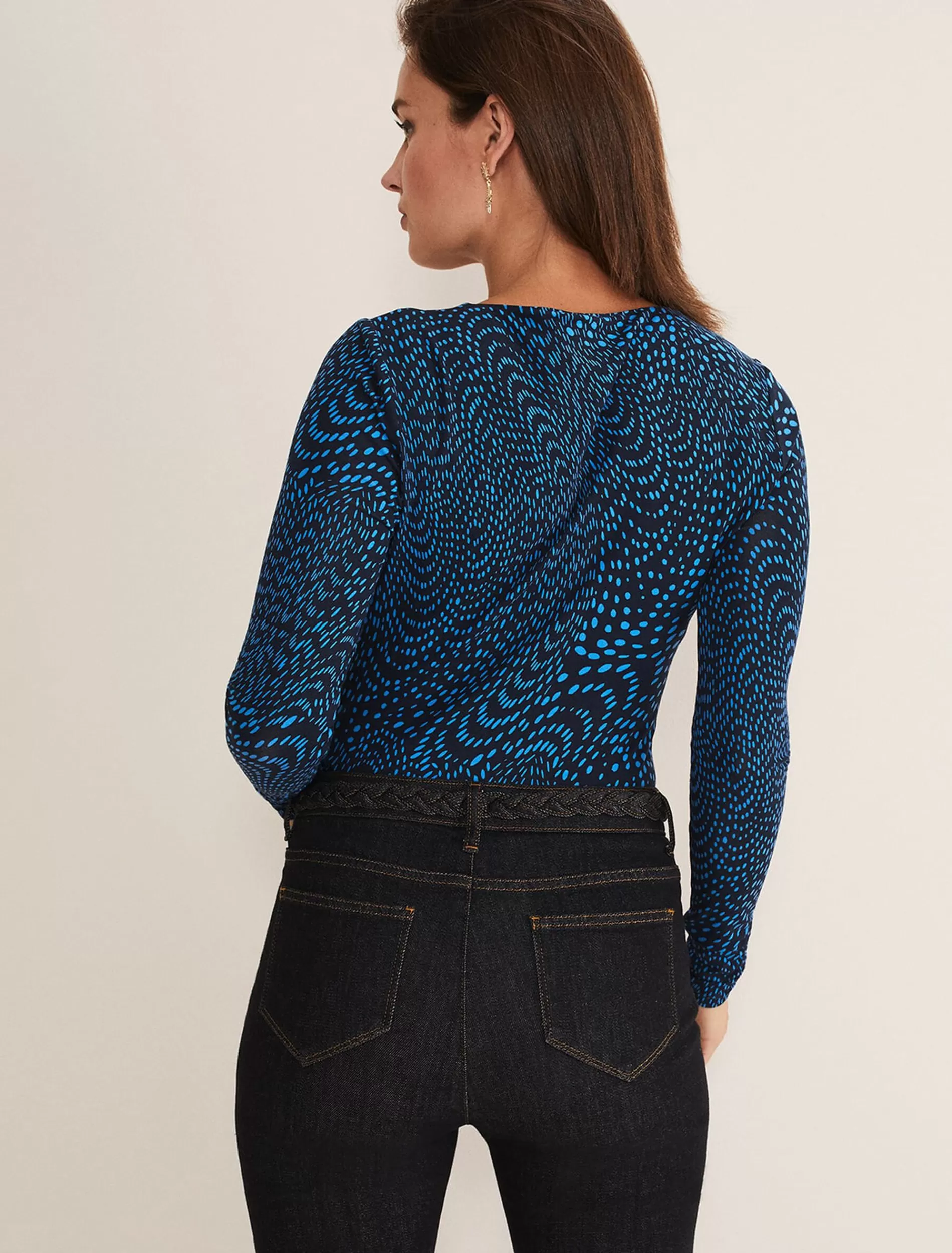 Phase Eight Pinna Ruched Top Cobalt/Navy Hot