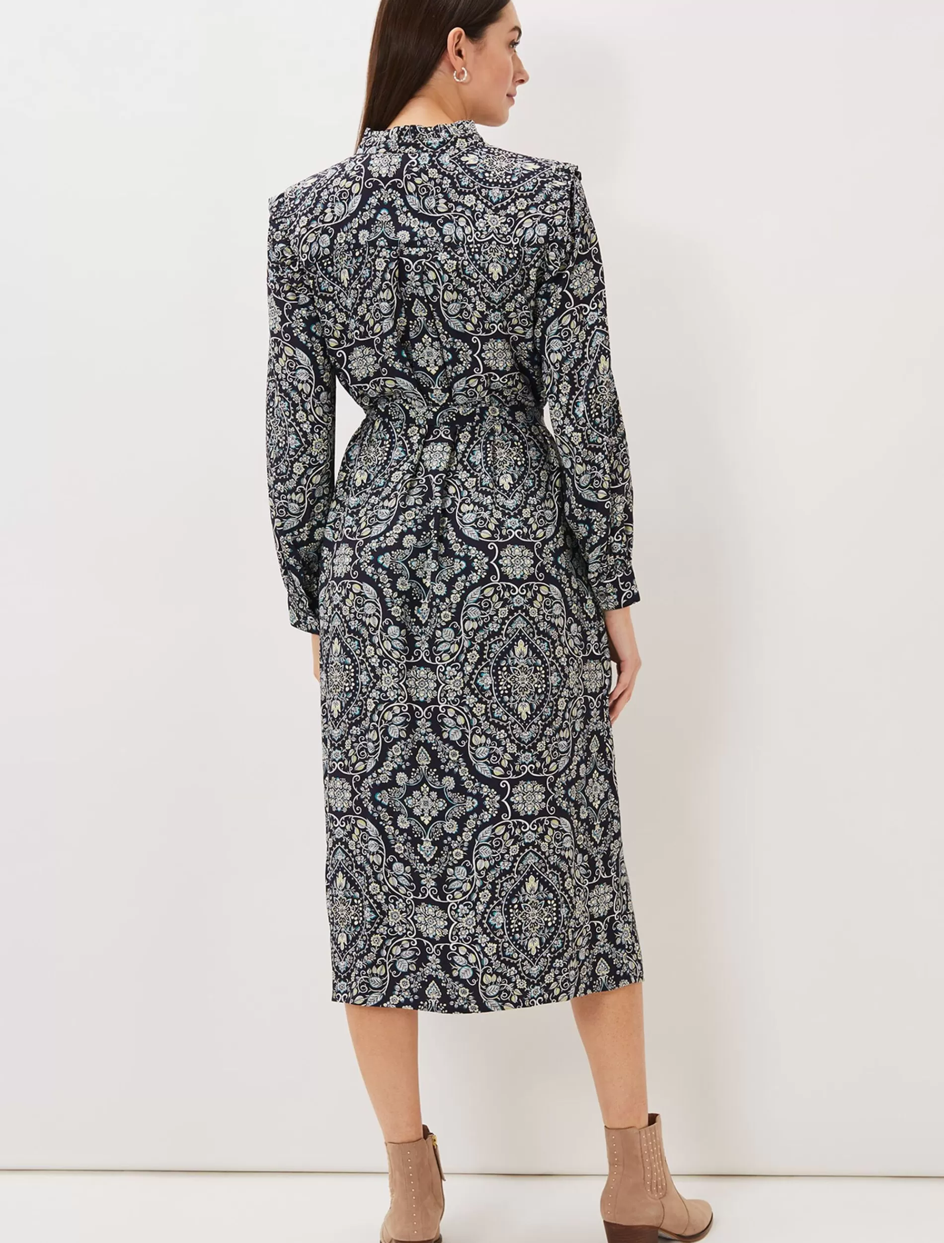 Phase Eight Polly Paisley Print Midi Dress Multi-Coloured Online