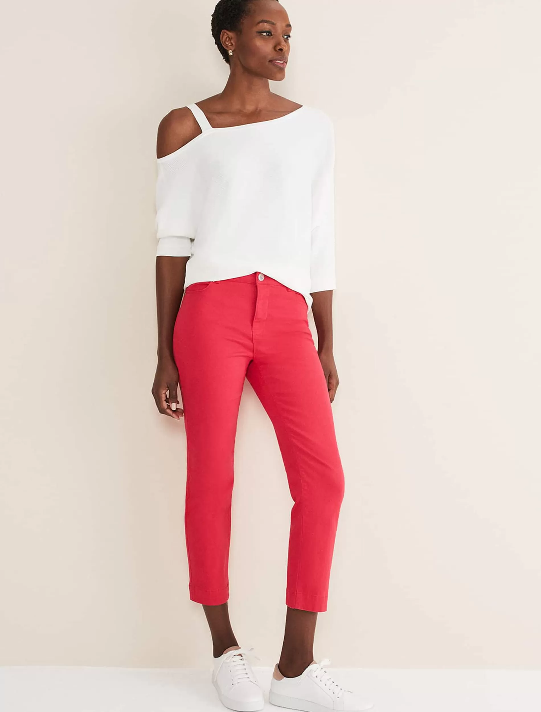Phase Eight Ramona Straight Leg Jean Hot Pink Shop