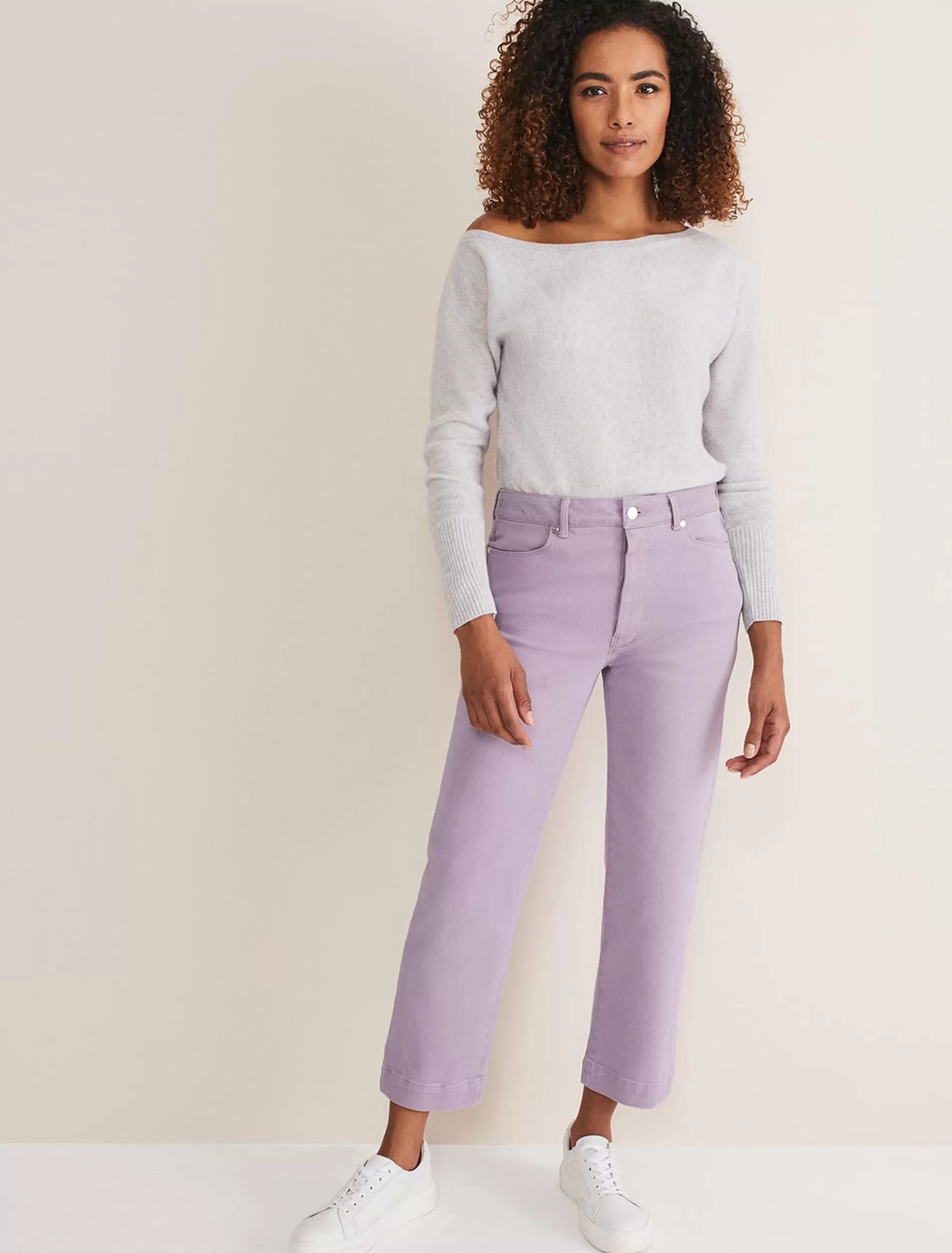 Phase Eight Ramona Straight Leg Jeans Lilac Online