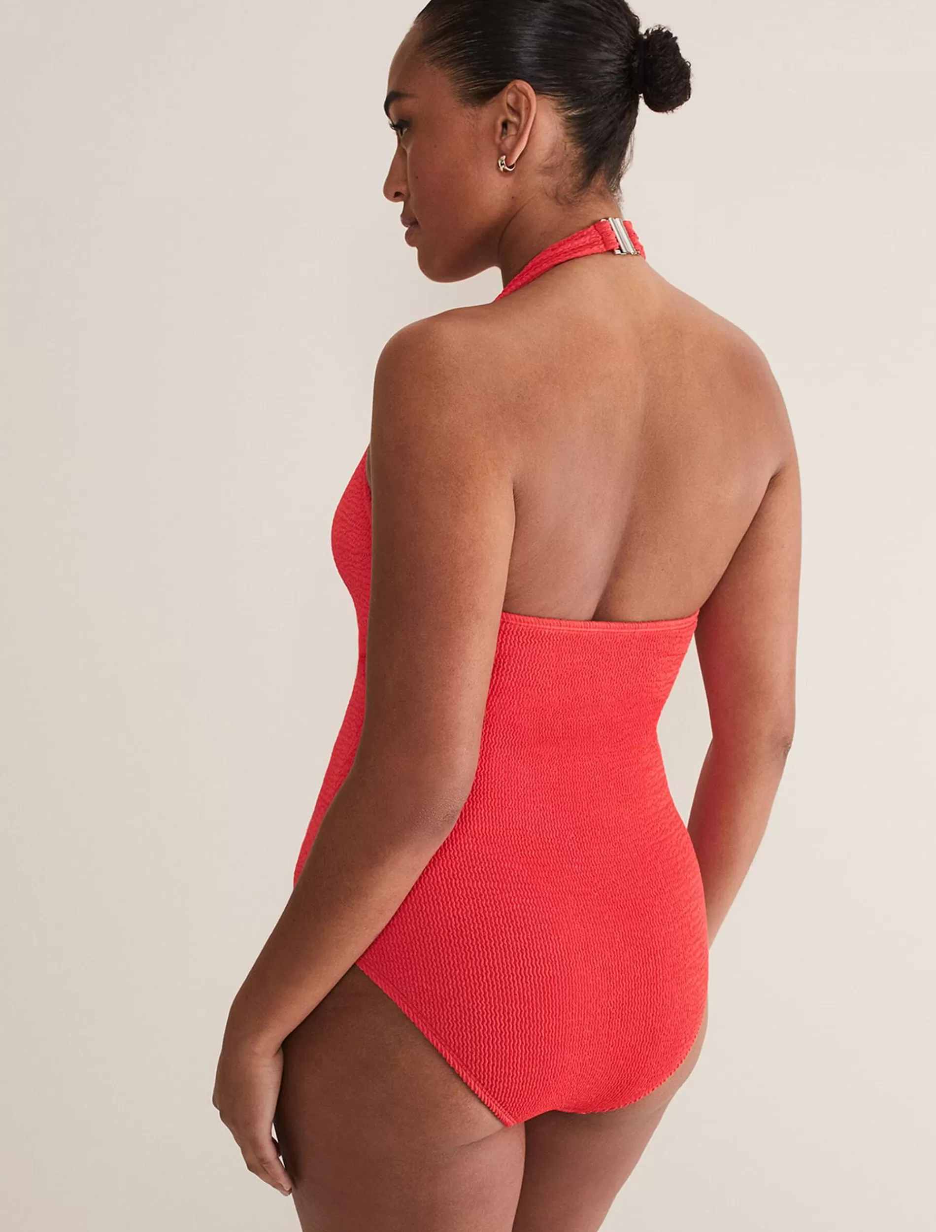 Phase Eight Red Halterneck Swimsuit Coral Store