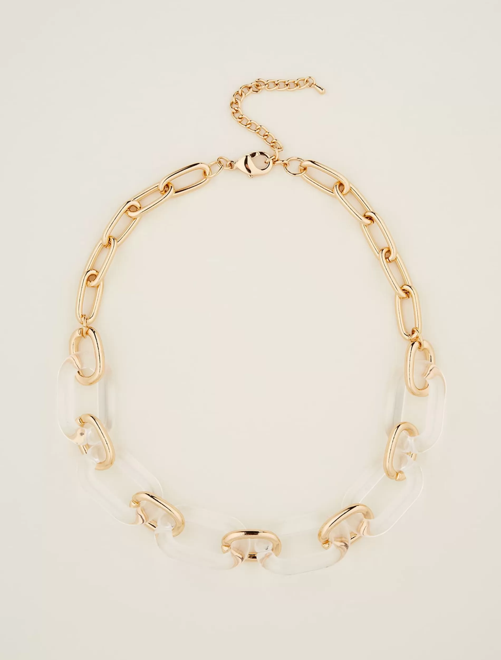 Phase Eight Resin Link Chain Necklace Gold Cheap