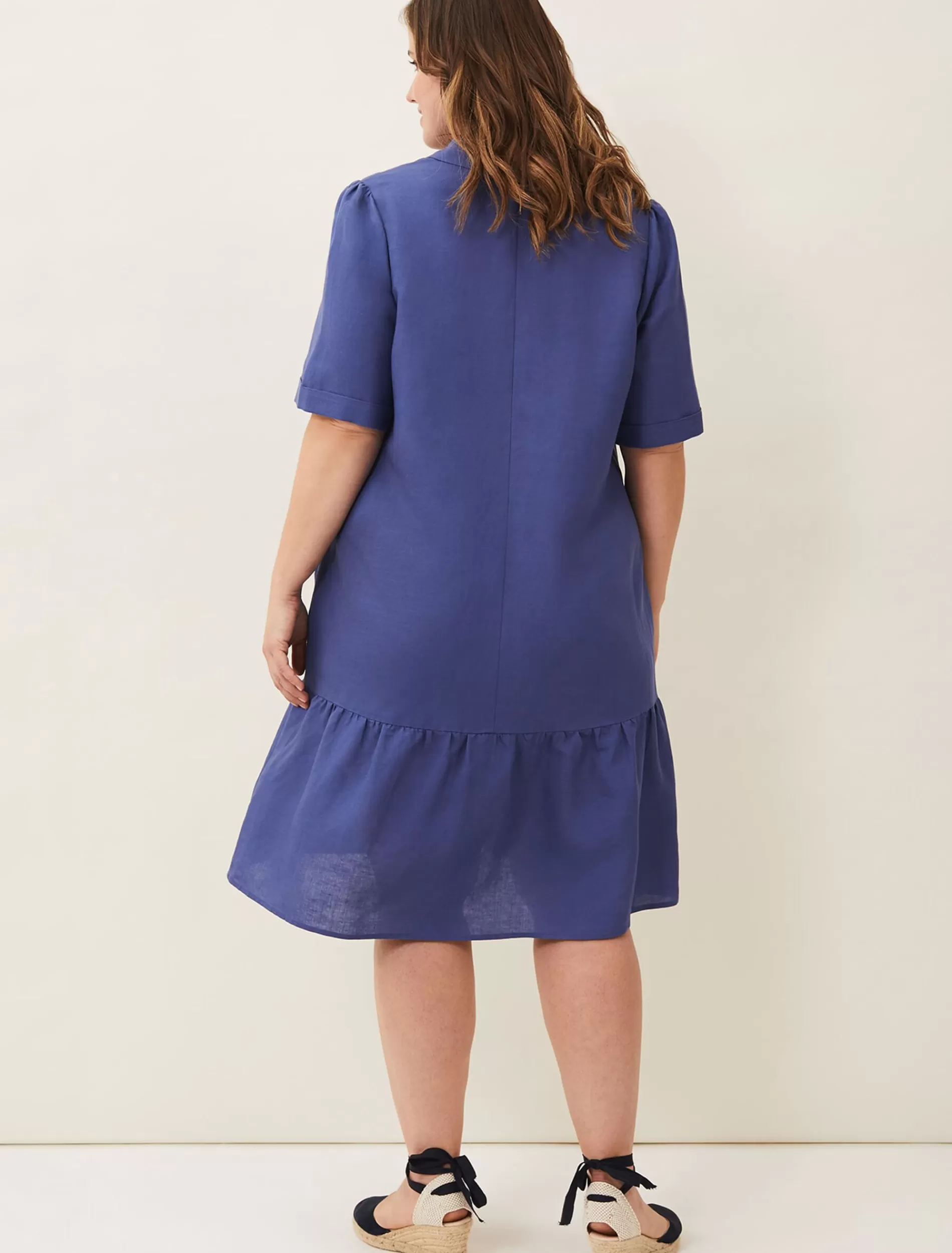 Phase Eight Riley Swing Dress Blue Best