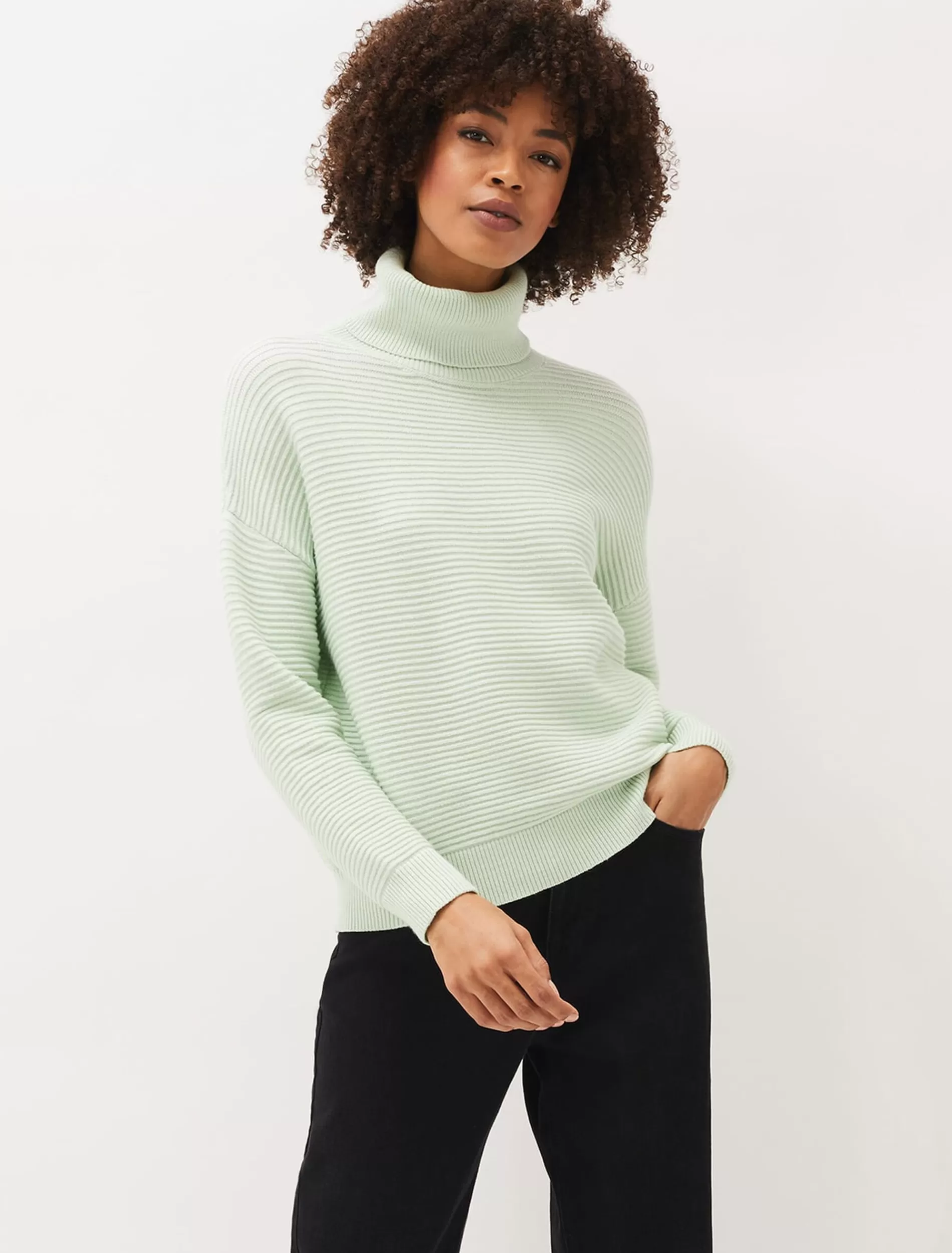 Phase Eight Rocco Ribbed Knit Jumper Mint Online