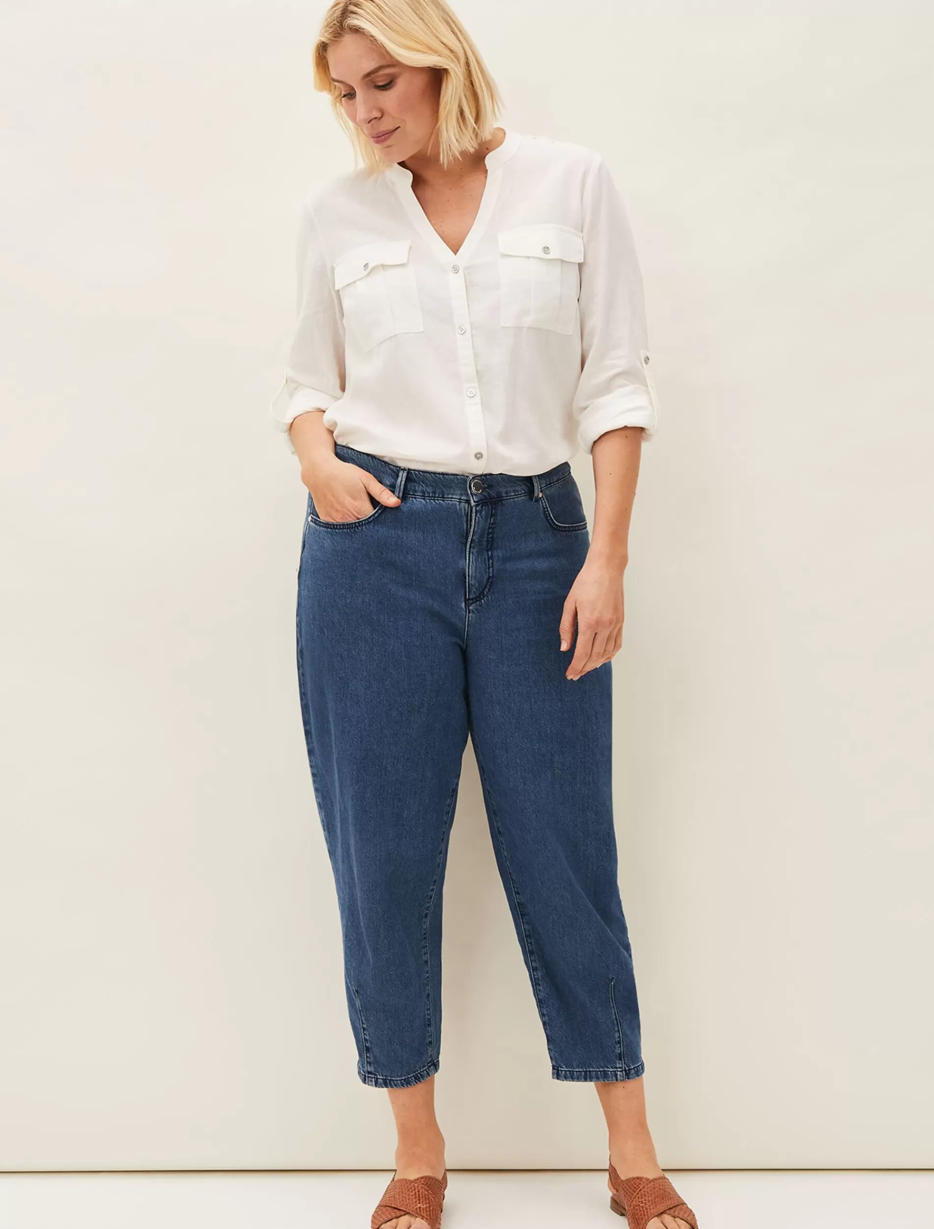 Phase Eight Romilly Barrel Leg Jean Indigo Clearance
