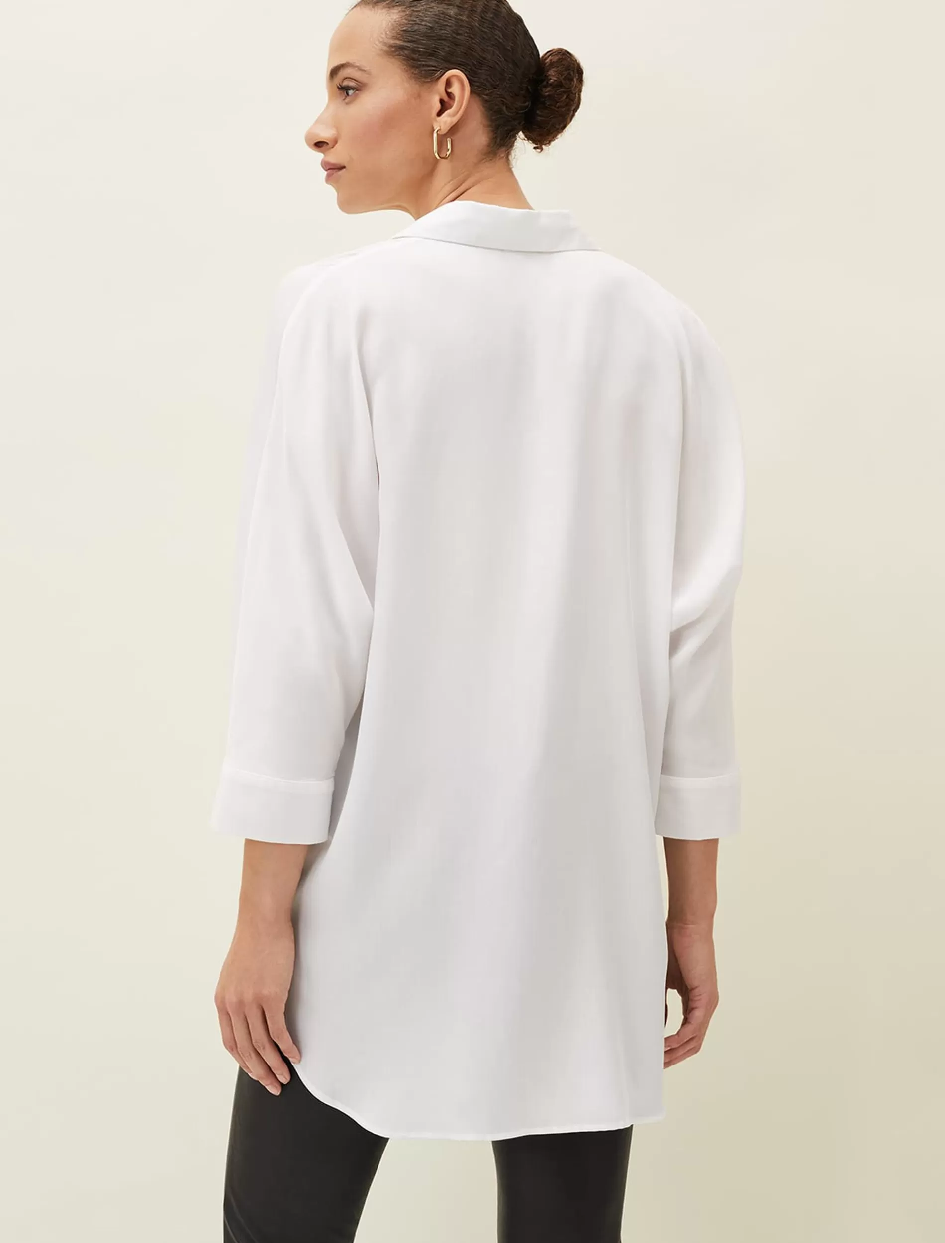 Phase Eight Rosalle Longline Shirt White Sale