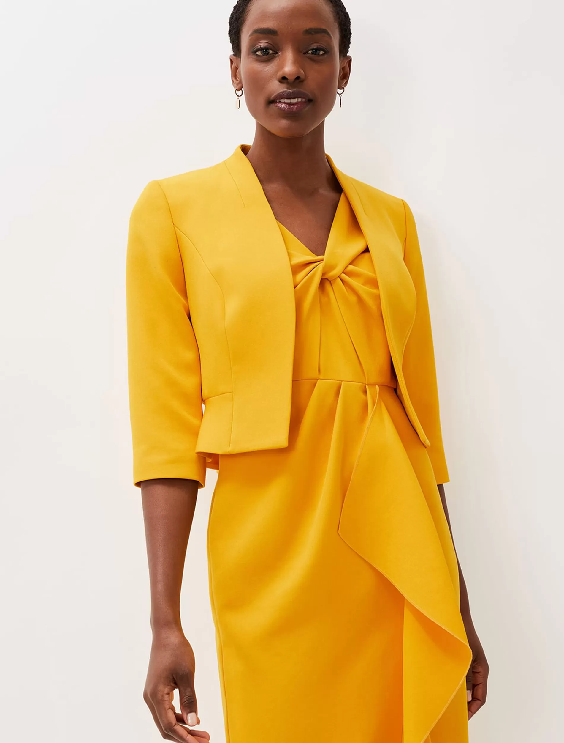 Phase Eight Rosalyn Fluted Sleeve Occasion Jacket Canary Outlet