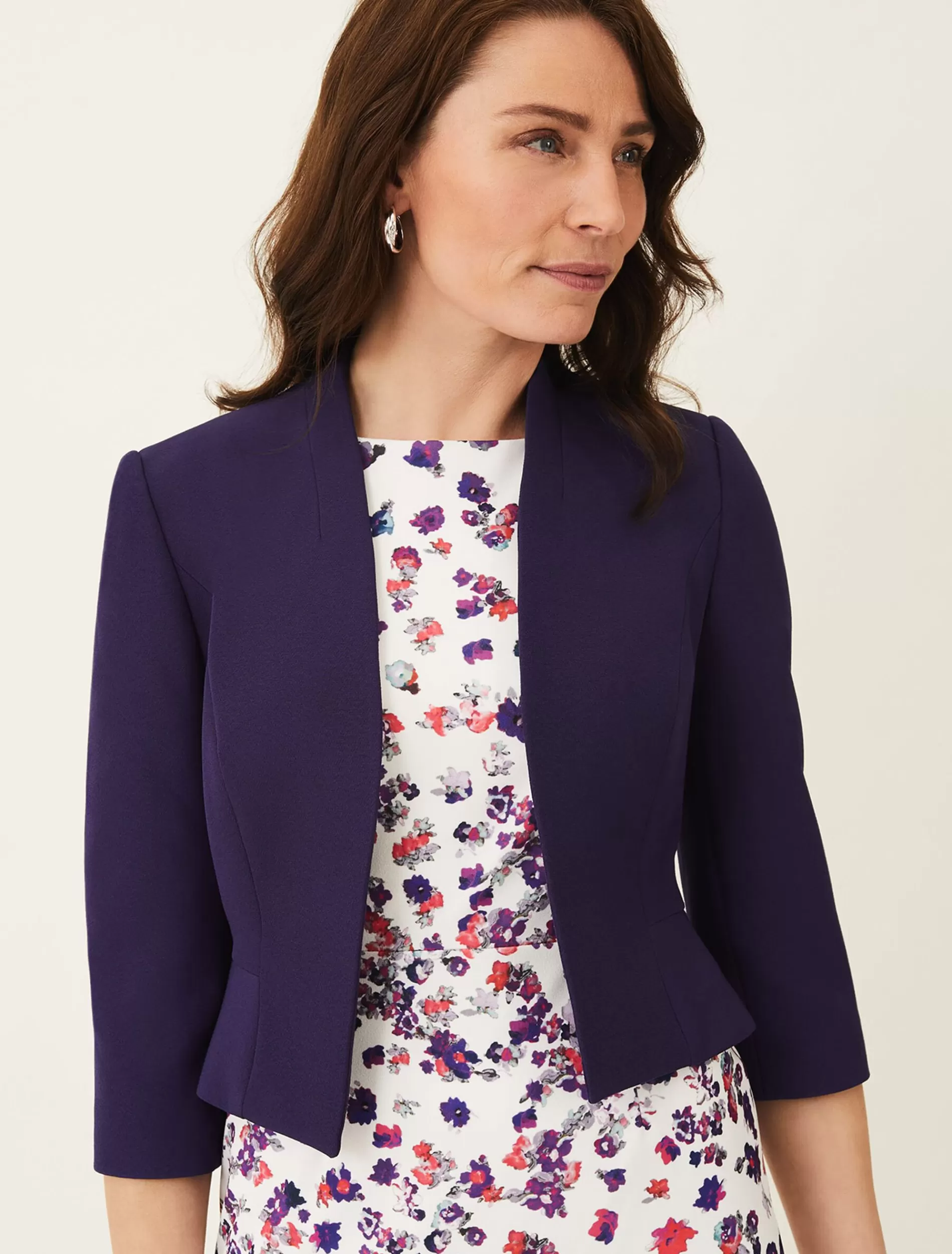 Phase Eight Rosalyn Fluted Sleeve Occasion Jacket Indigo Store