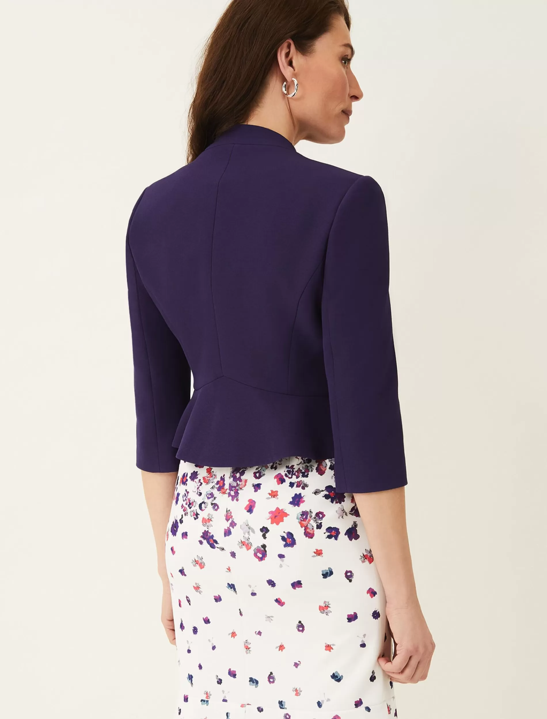 Phase Eight Rosalyn Fluted Sleeve Occasion Jacket Indigo Store
