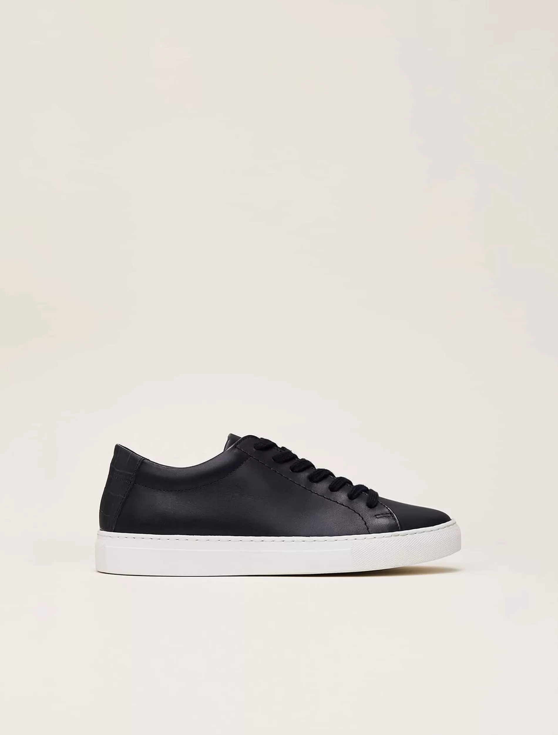 Phase Eight Rosanna Leather Trainers Navy Sale