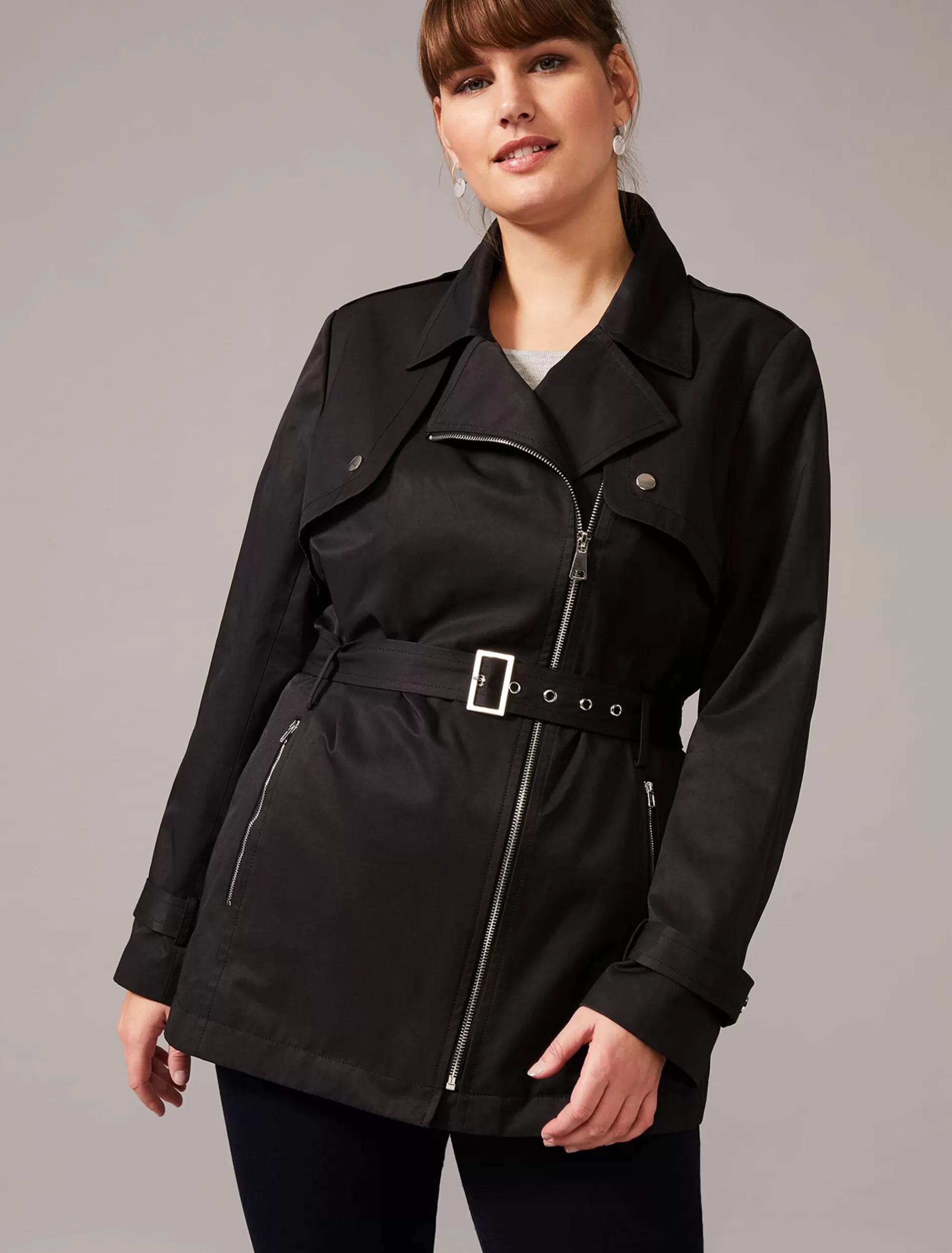 Phase Eight Rose Soft Biker Coat Black Discount
