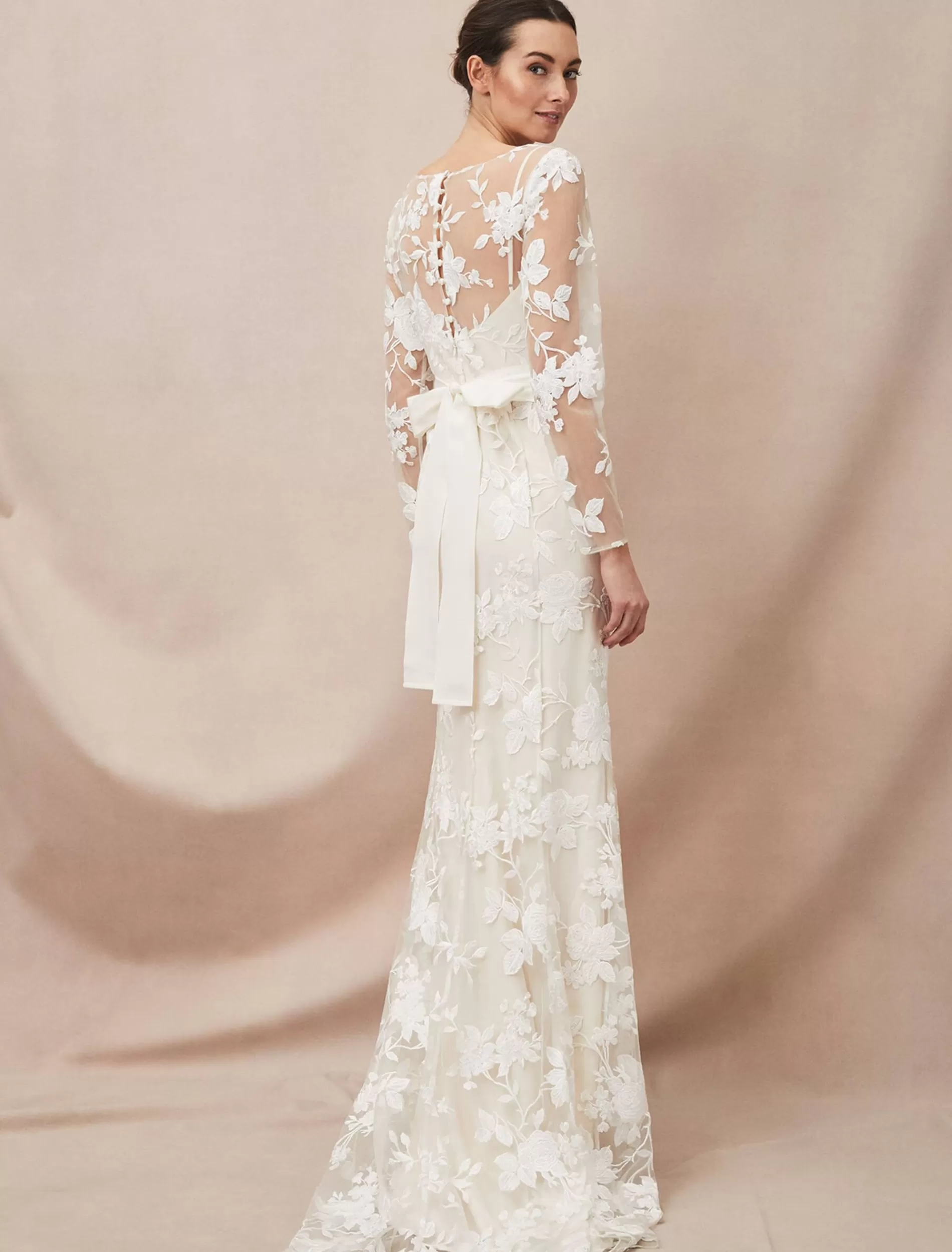 Phase Eight Saffron Lace Wedding Dress Almond Fashion