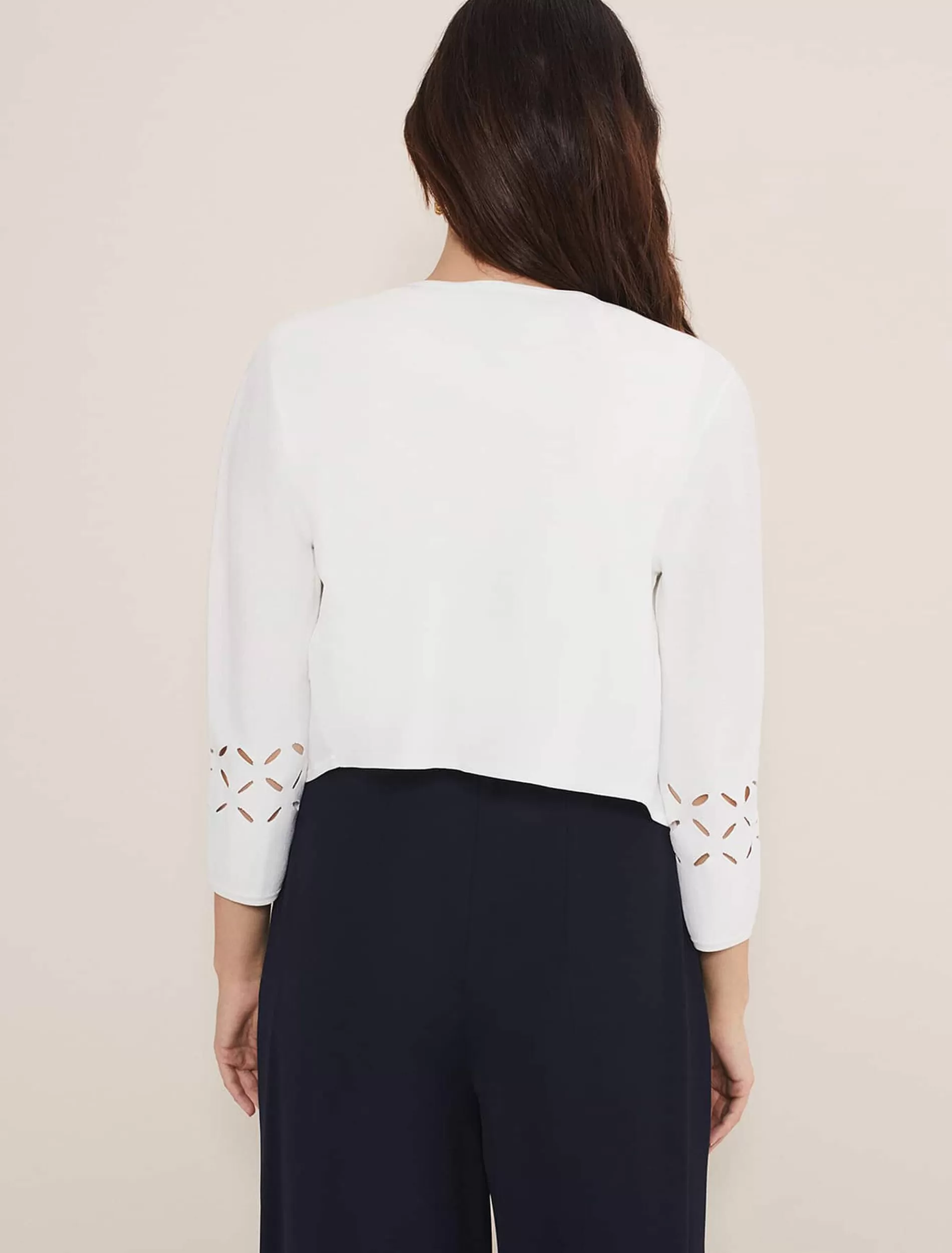 Phase Eight Salma Cut Out Jacket Ivory Sale