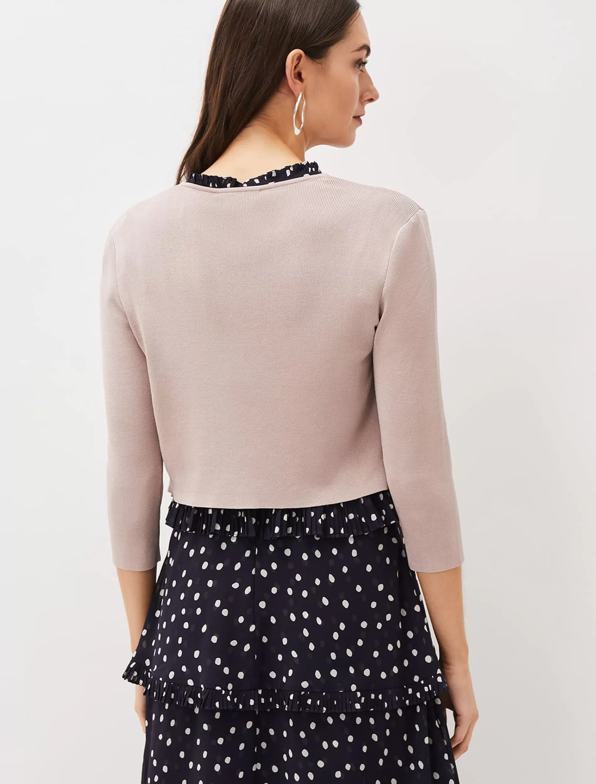 Phase Eight Salma Lightweight Knitted Jacket Taupe Flash Sale