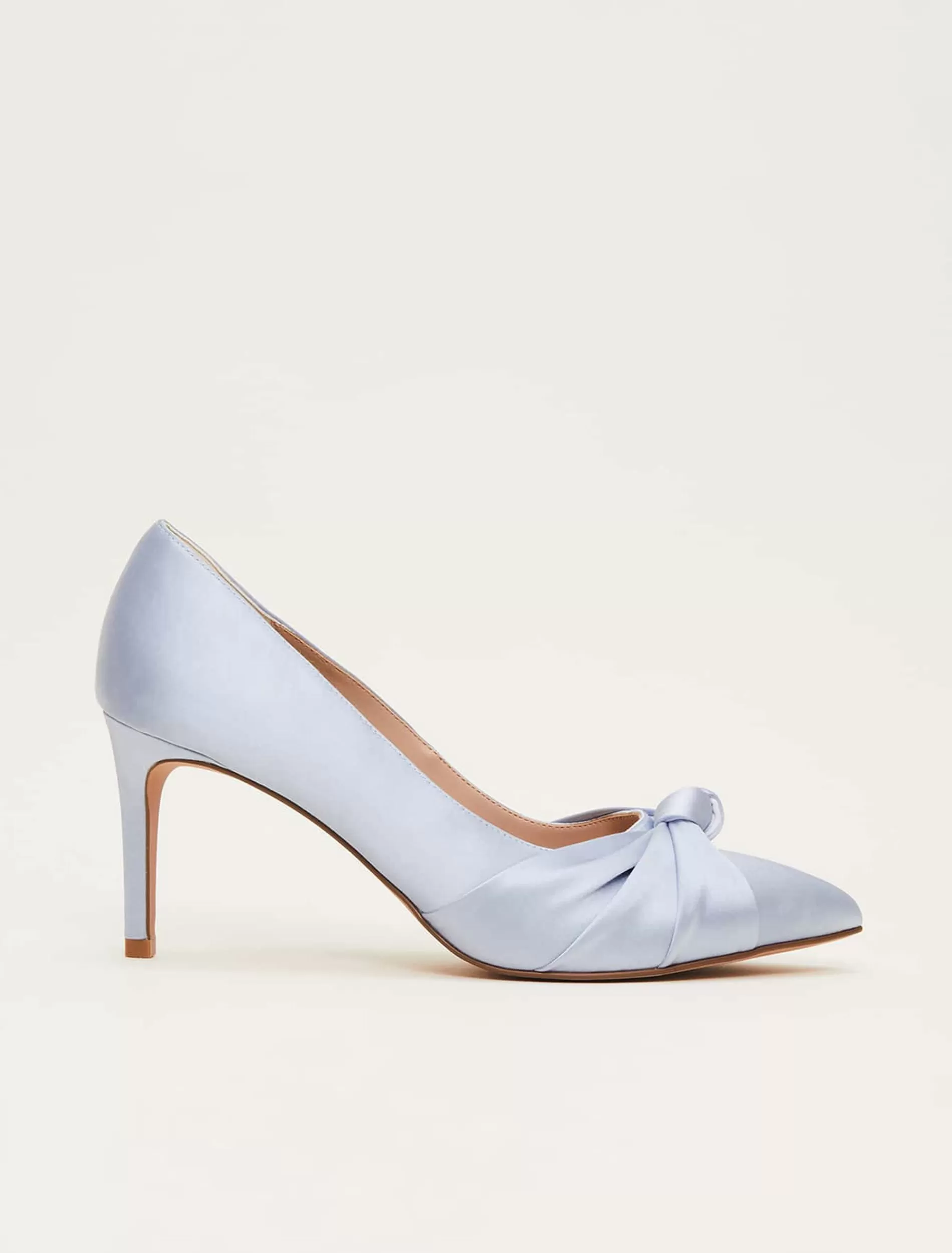 Phase Eight Satin Knot Front Court Shoe Cornflower Store