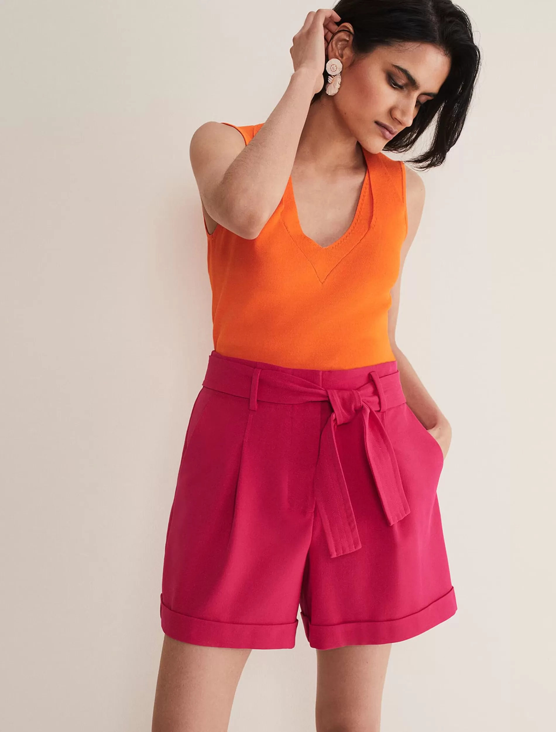 Phase Eight Scarlett Knitted Top Orange Fashion