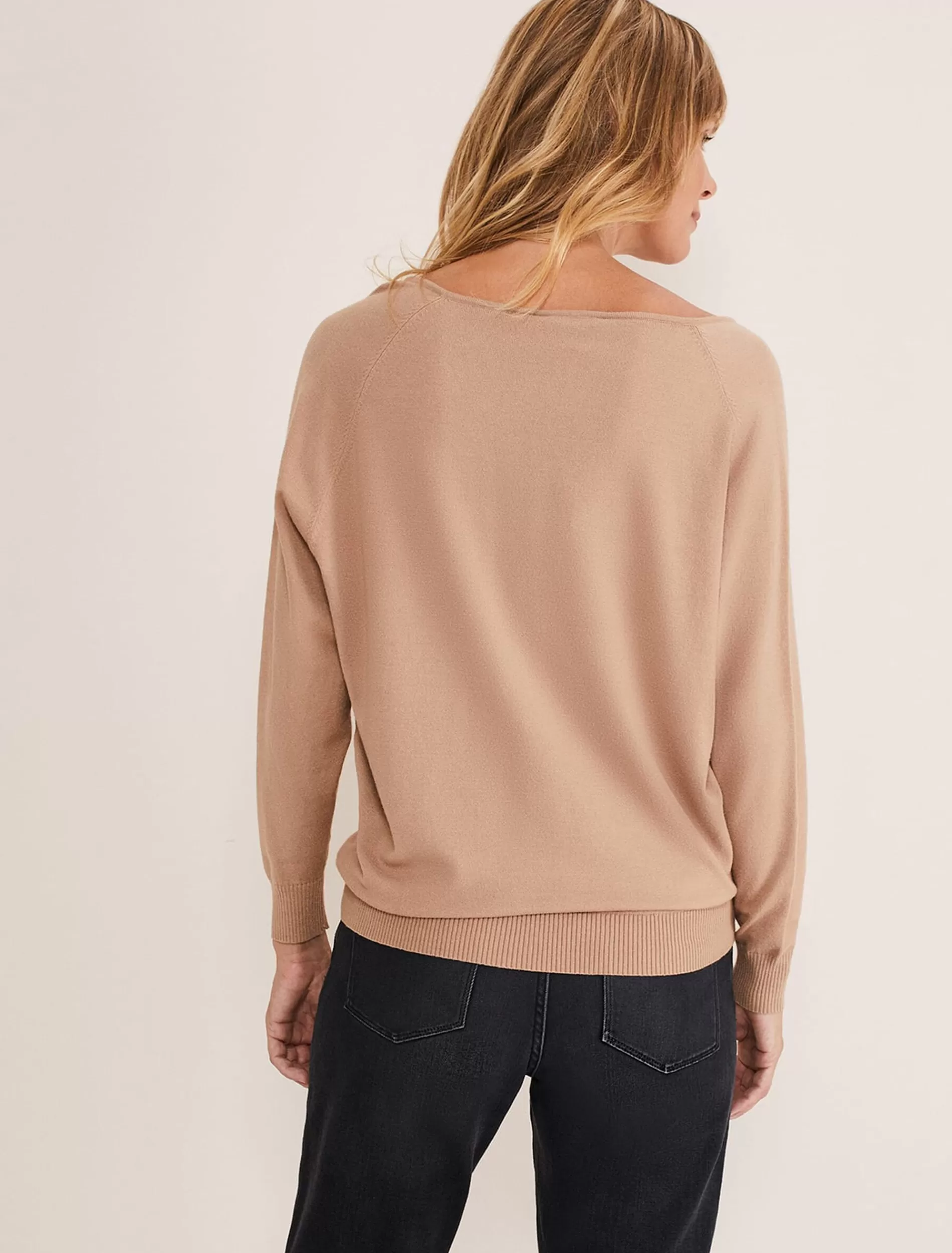 Phase Eight Senita Fine Knit Jumper Camel Outlet
