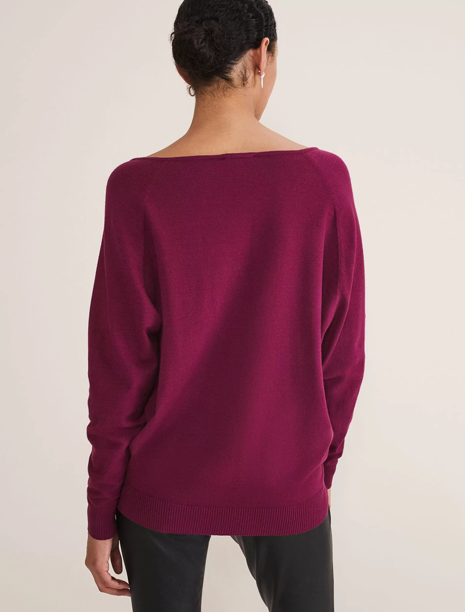 Phase Eight Senita V Neck Knit Jumper Purple Best Sale