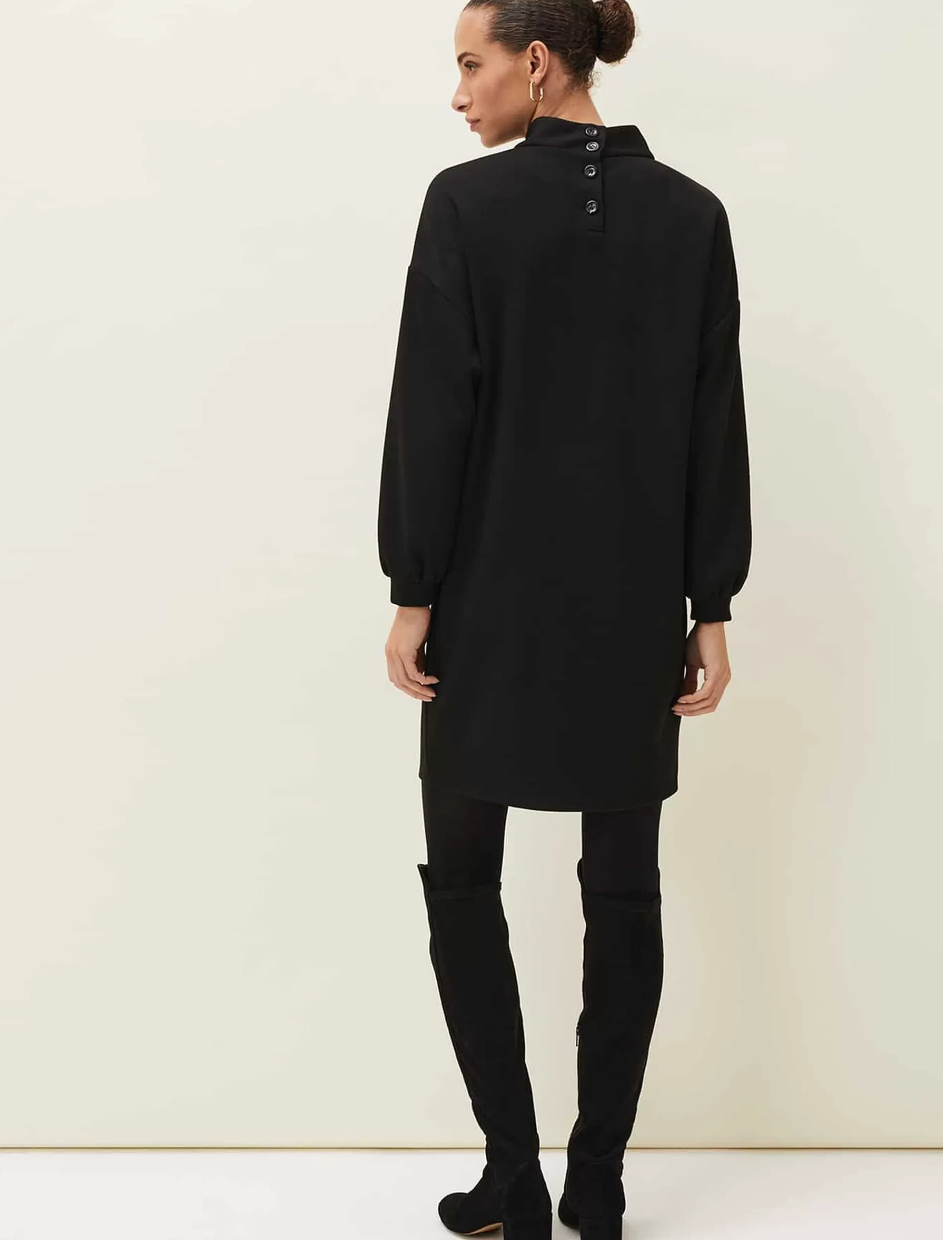 Phase Eight Serena Sweater Dress Black Discount