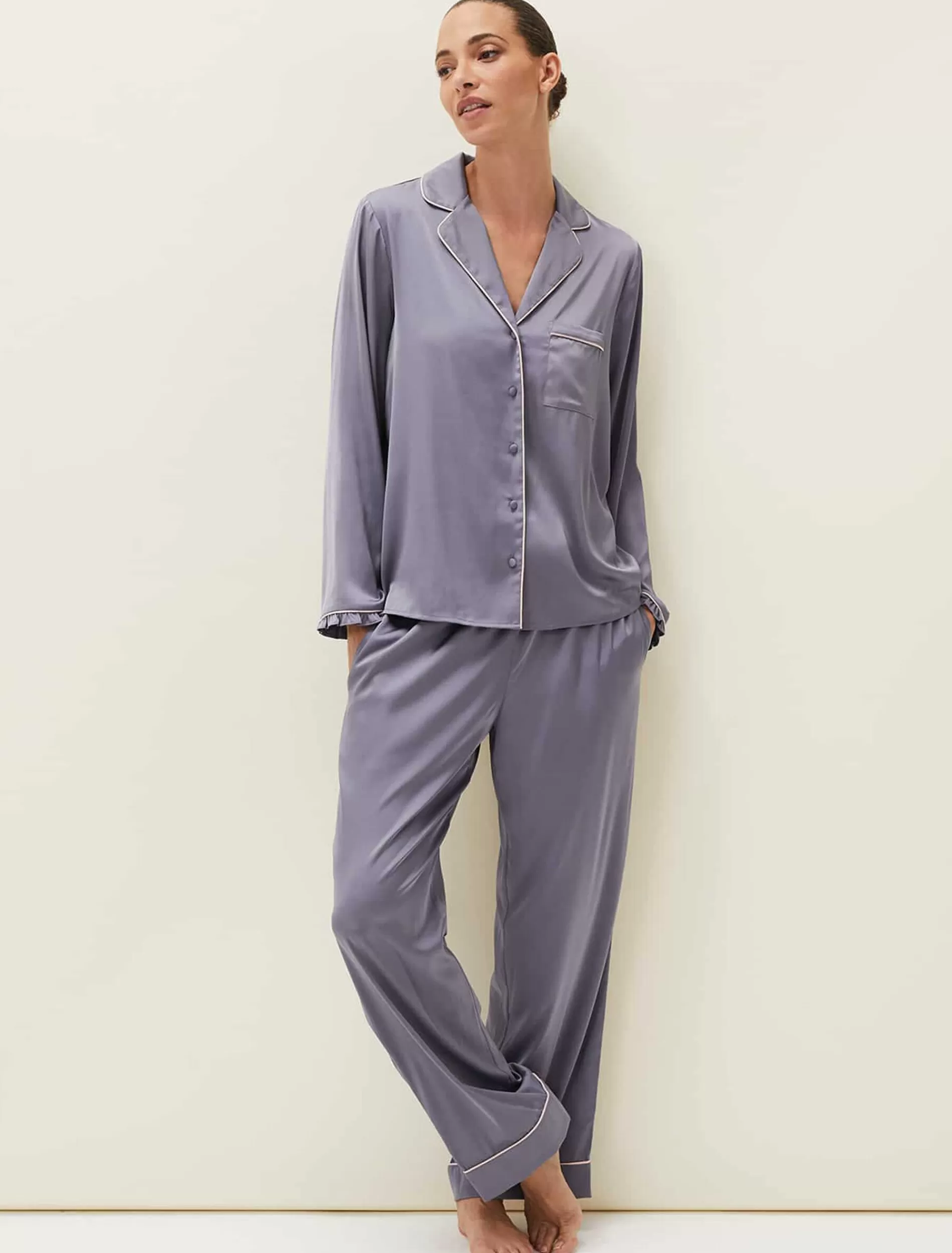 Phase Eight Shae Pyjama Set Slate Best