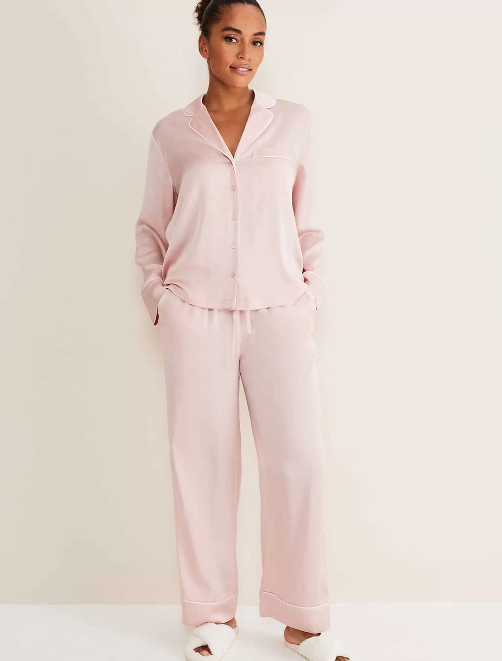 Phase Eight Shae Pyjama Set Pink Discount