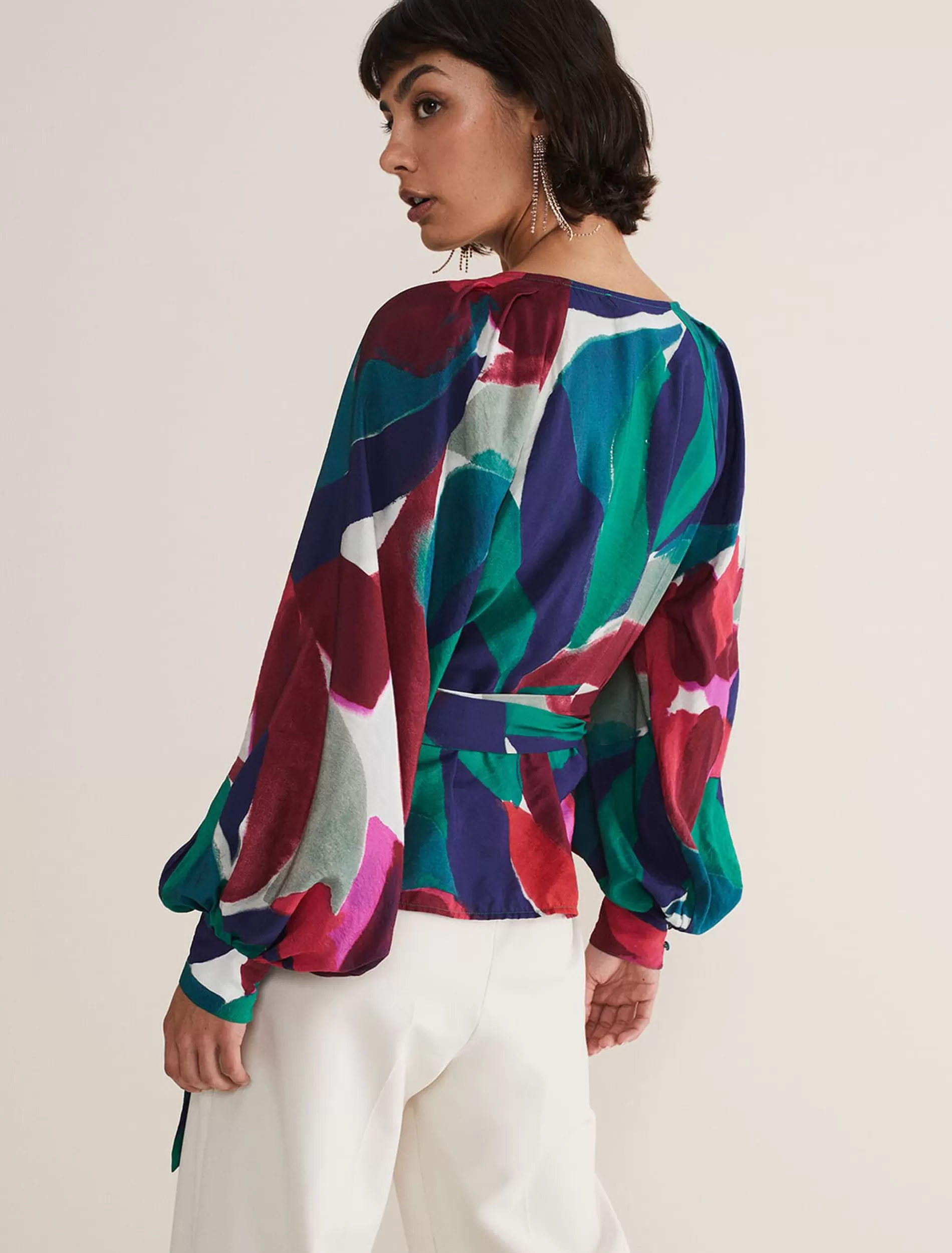 Phase Eight Shalni Floral Top Multi-Coloured New