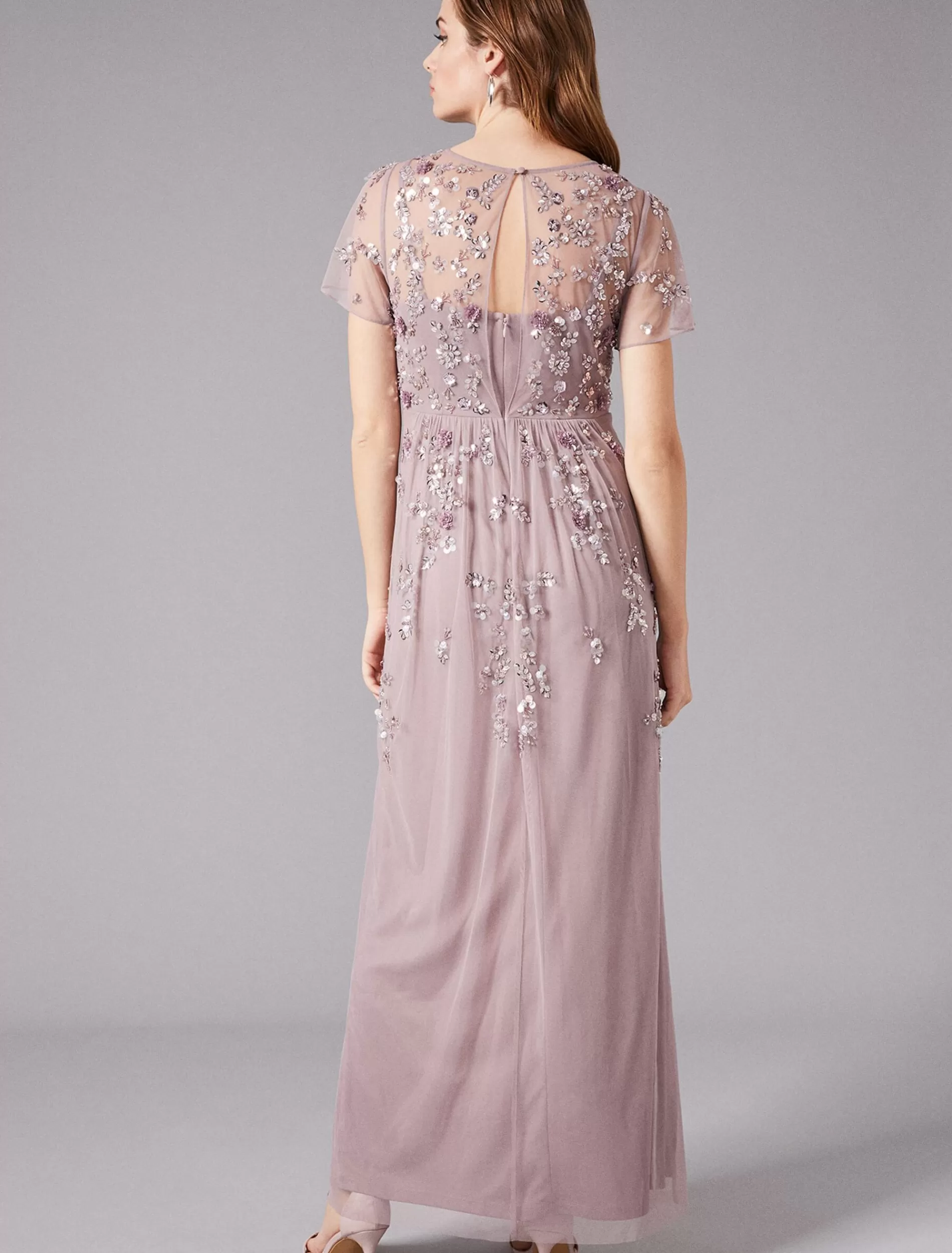Phase Eight Shirin Embellished Maxi Dress Soft Lilac Discount