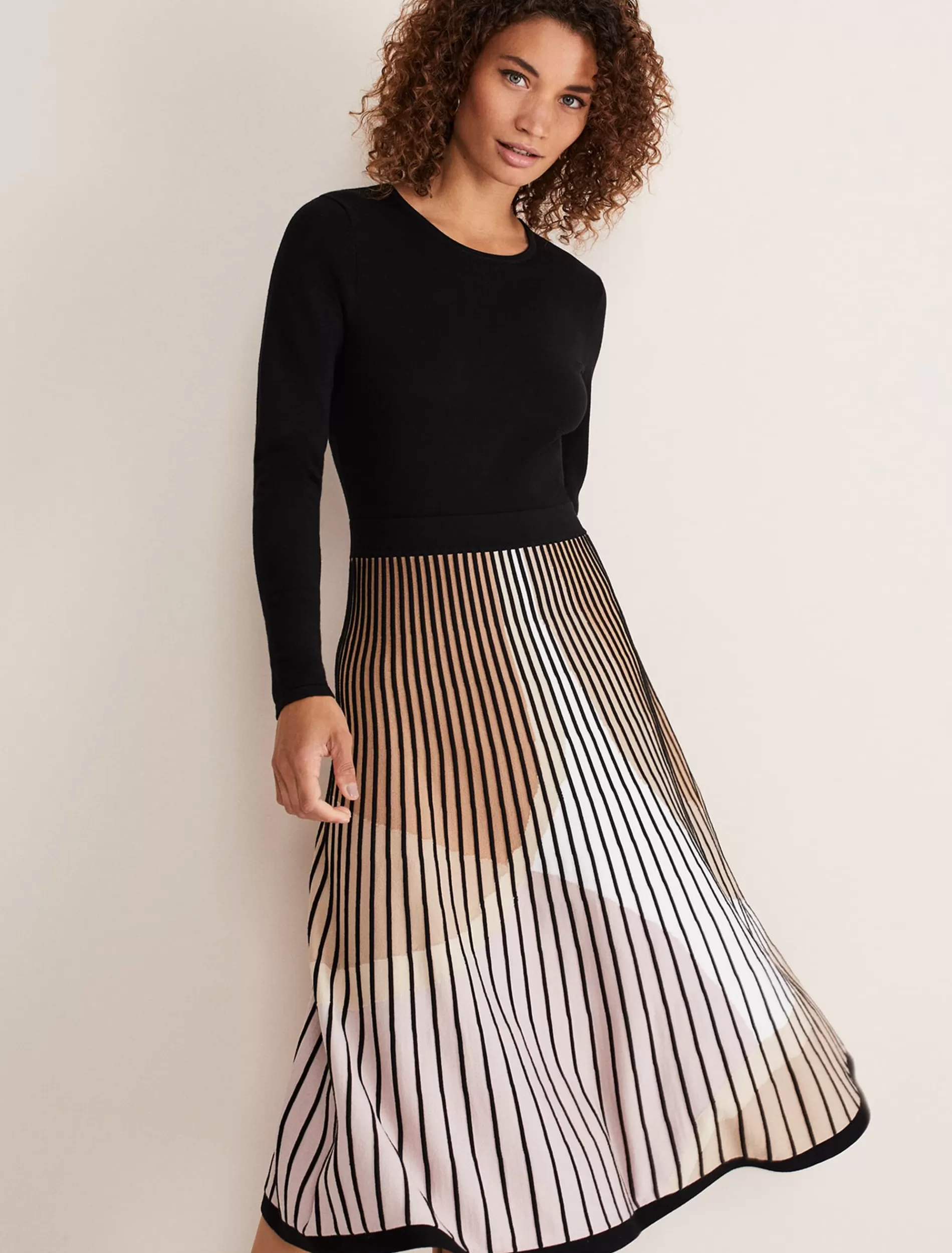 Phase Eight Silvia Fit And Flare Dress Multi-Coloured Hot