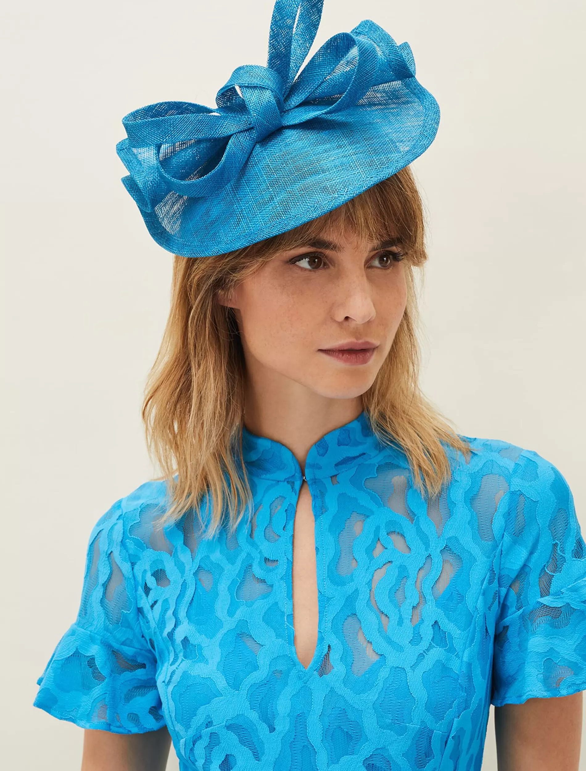 Phase Eight Small Disc Fascinator Turquoise Best