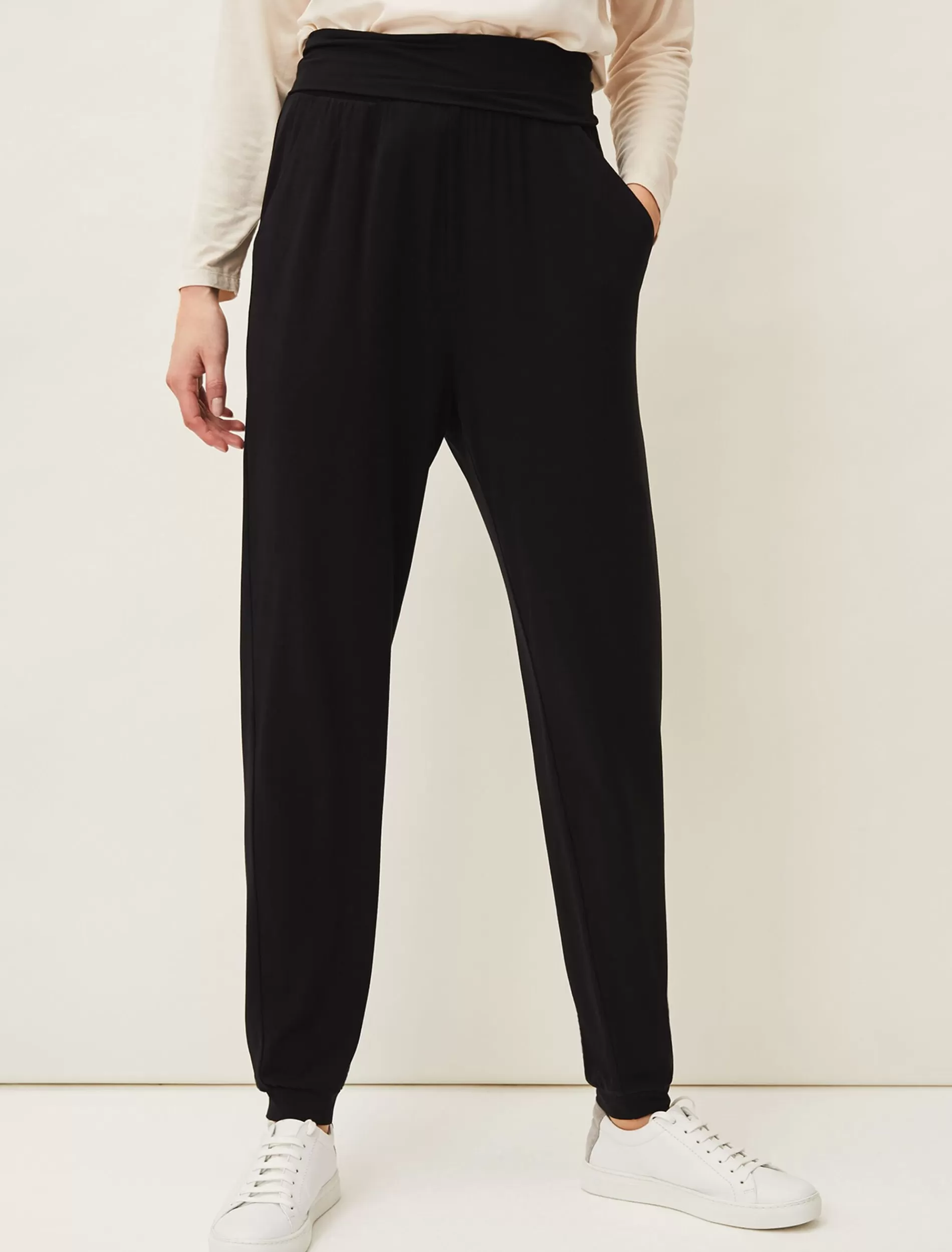 Phase Eight Soft Jersey Tapered Joggers Black Online
