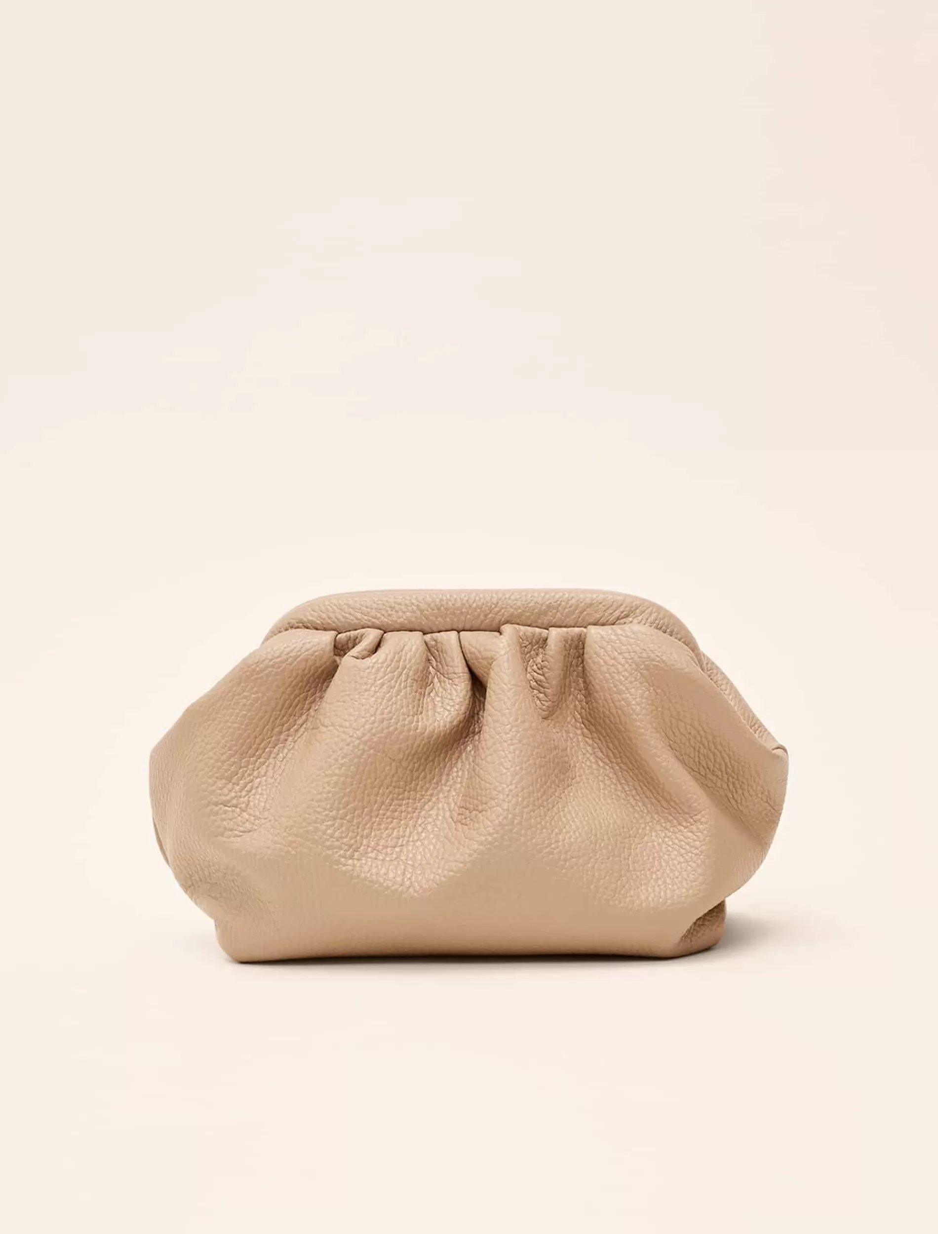 Phase Eight Soft Leather Pouch Nude Best Sale