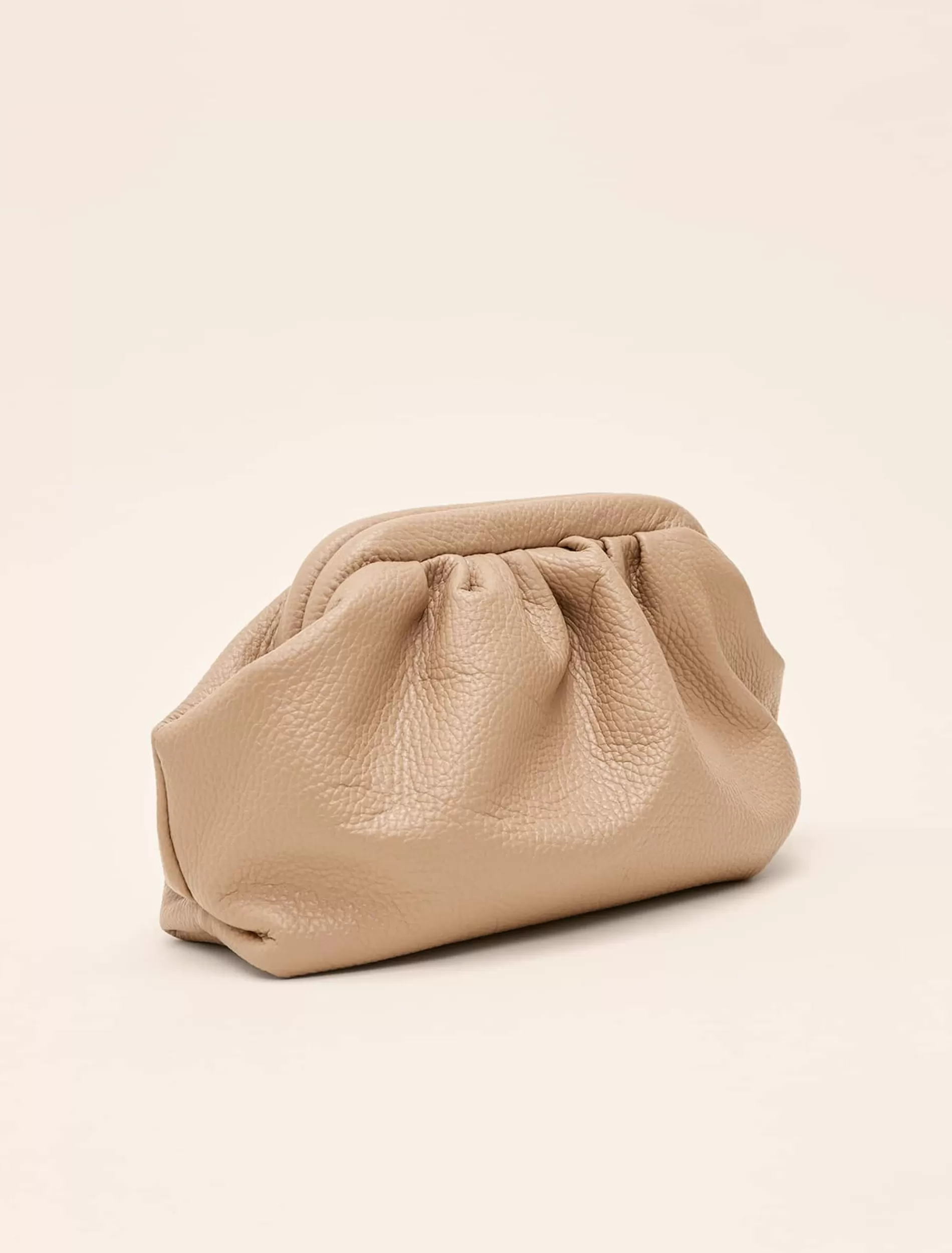 Phase Eight Soft Leather Pouch Nude Best Sale