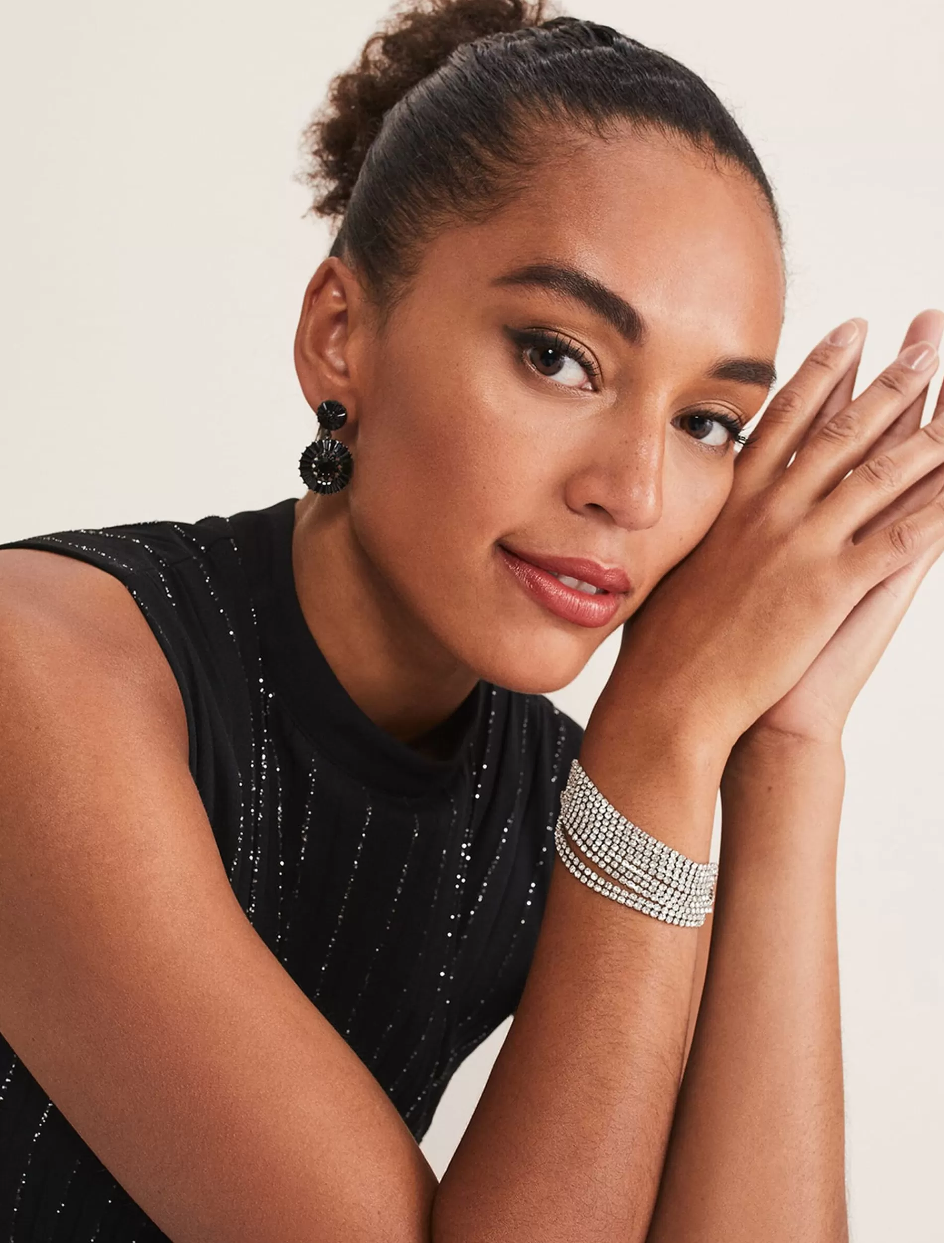 Phase Eight Sparkle Cuff Bracelet Silver Best