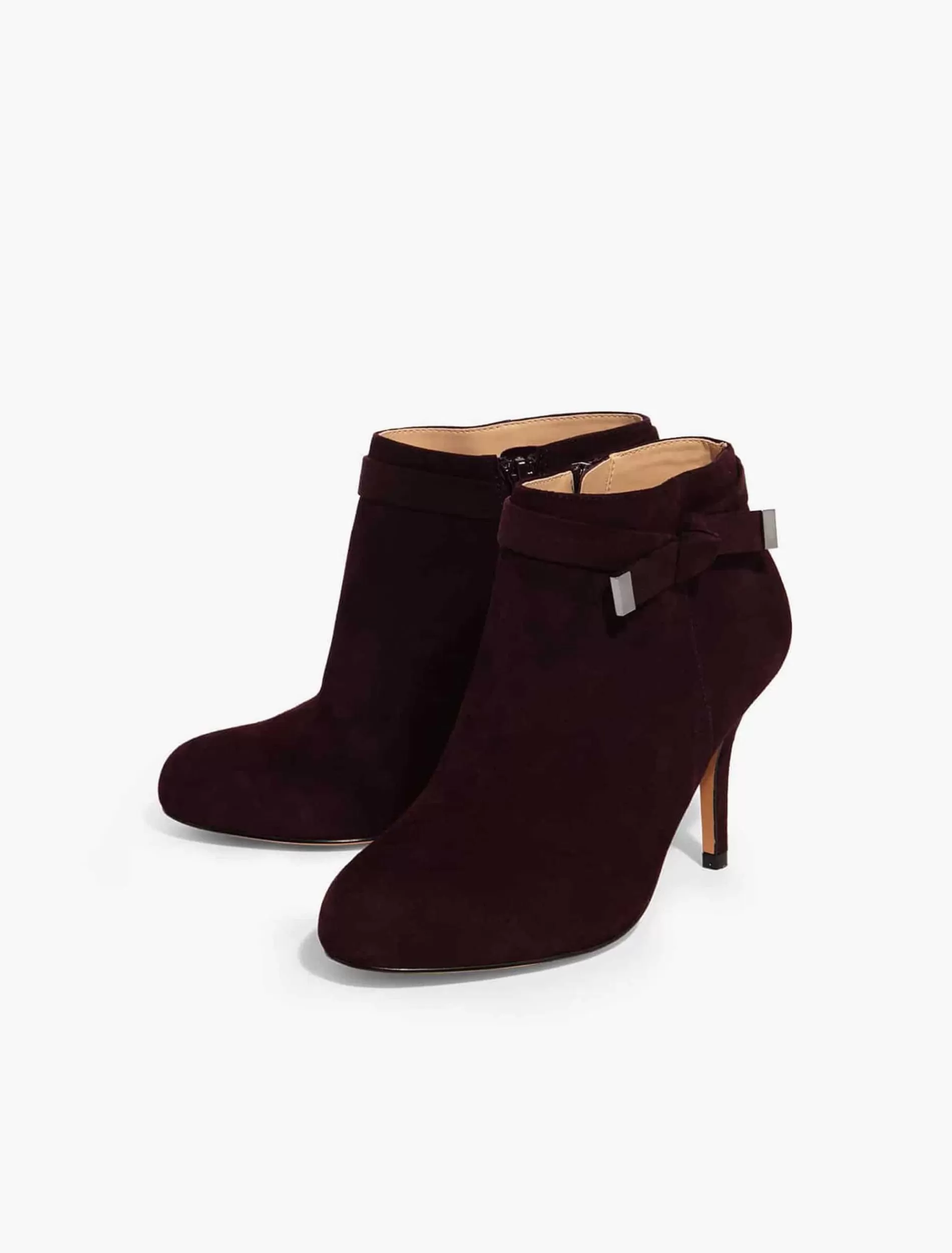 Phase Eight Stephanie Leather Tie Side Boots Blackberry Cheap