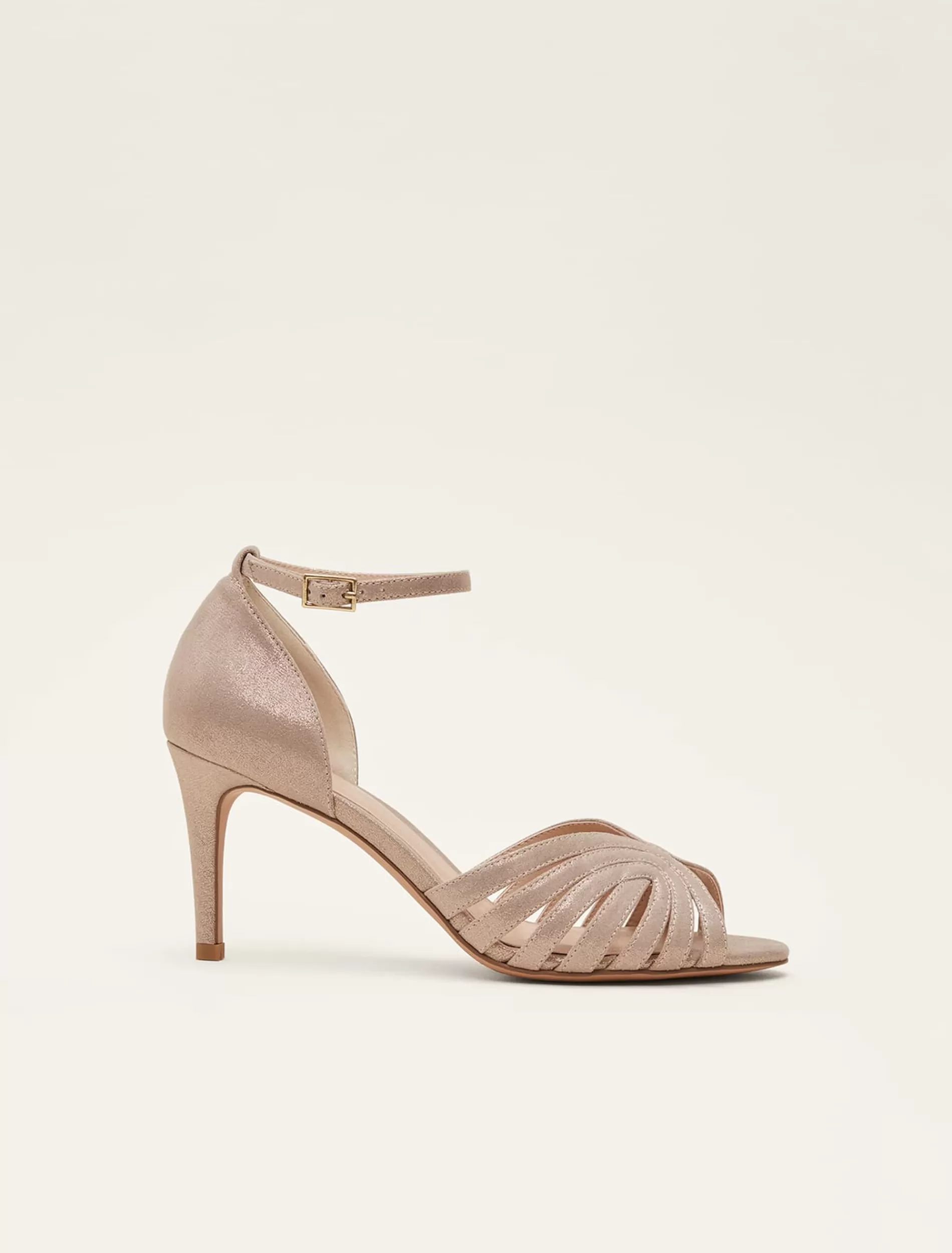 Phase Eight Stitched Heel Sandal Metallic Cheap