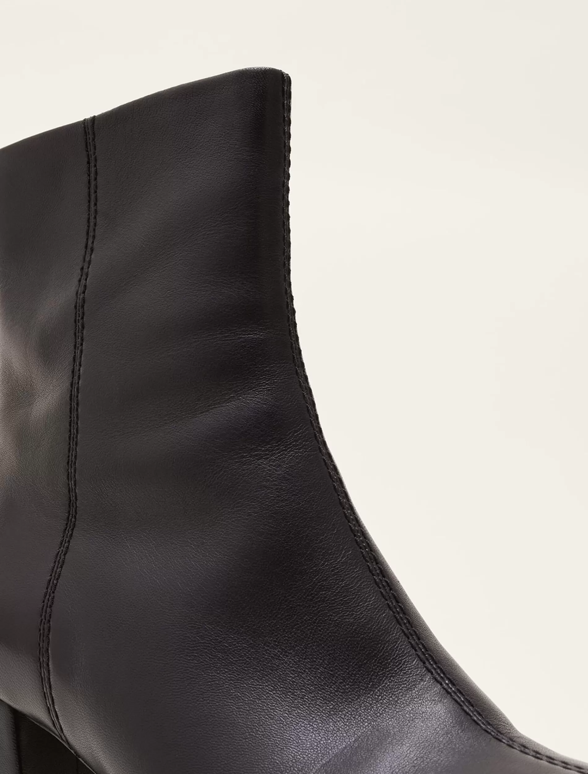 Phase Eight Stitched Leather Boot Black Shop