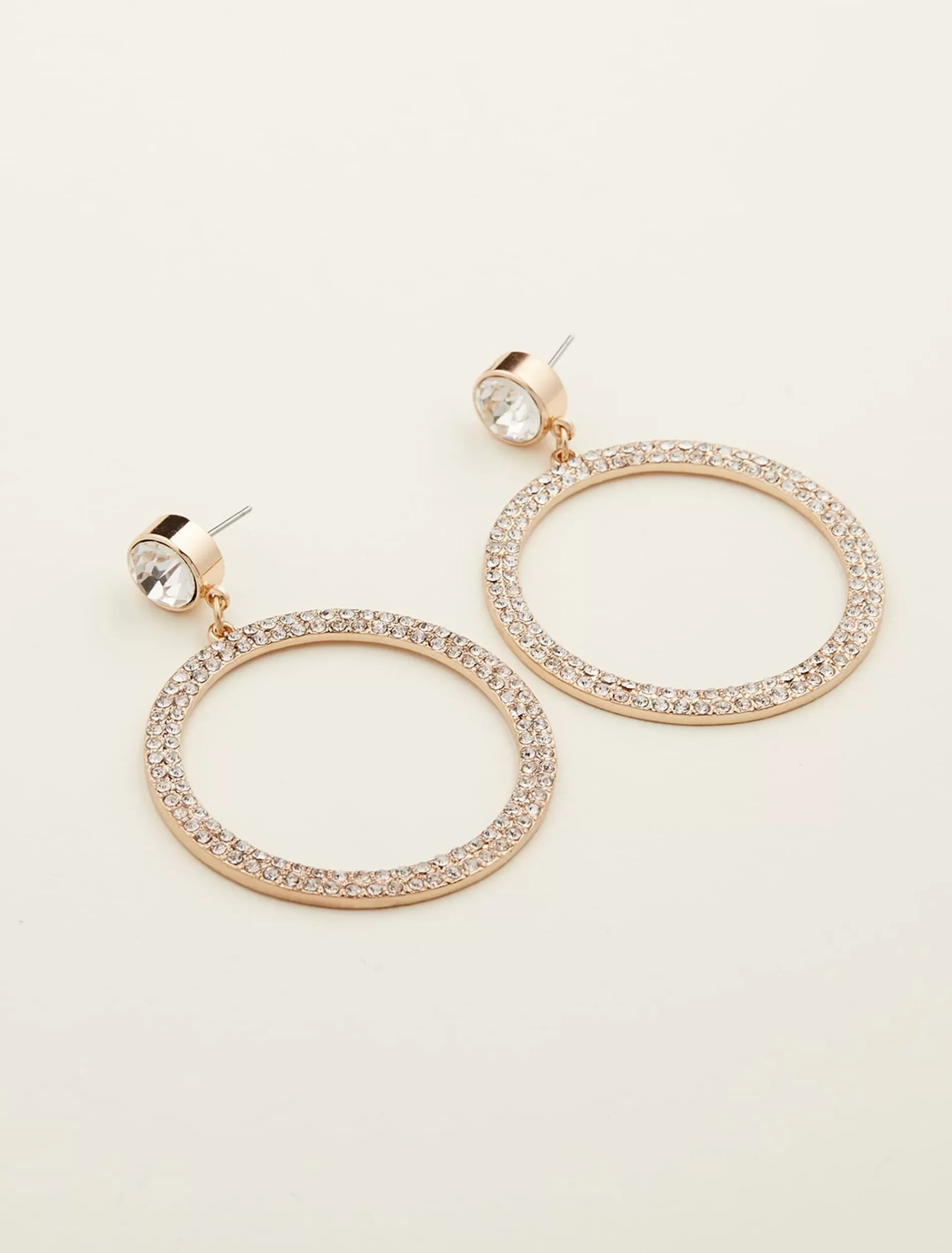 Phase Eight Stone Circle Drop Earring Gold Fashion