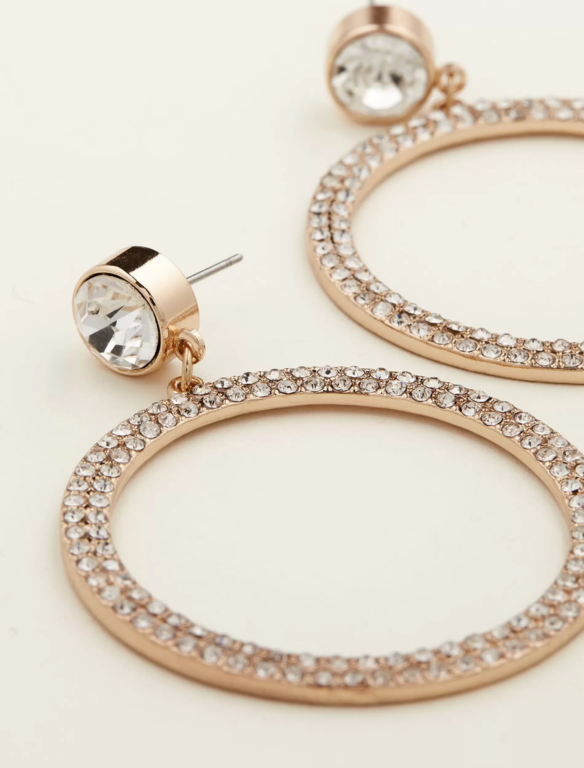 Phase Eight Stone Circle Drop Earring Gold Fashion