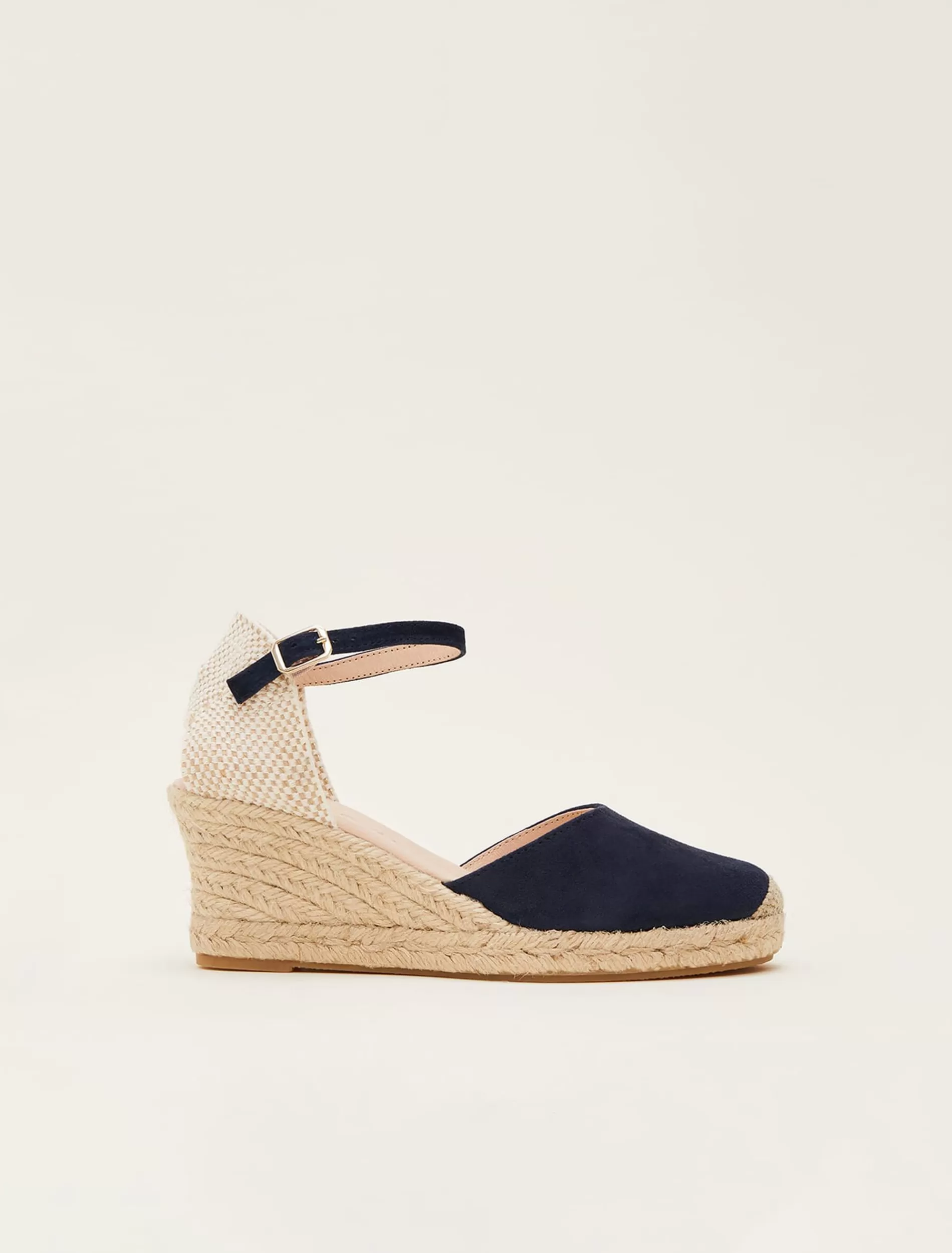 Phase Eight Strap Wedge Espadrille Navy Clearance
